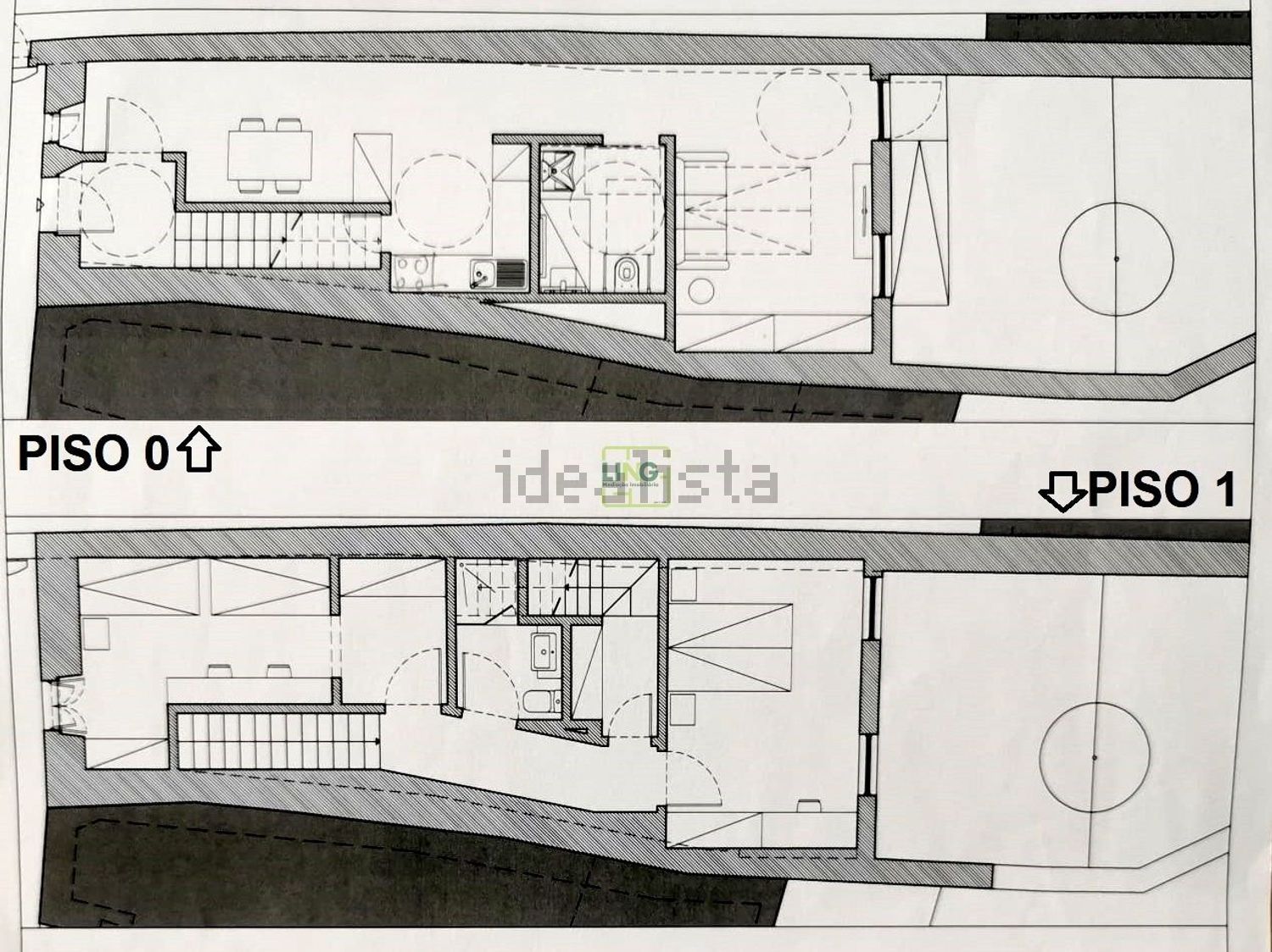 双拼别墅出售在Rua Luís de Camões - 平面图