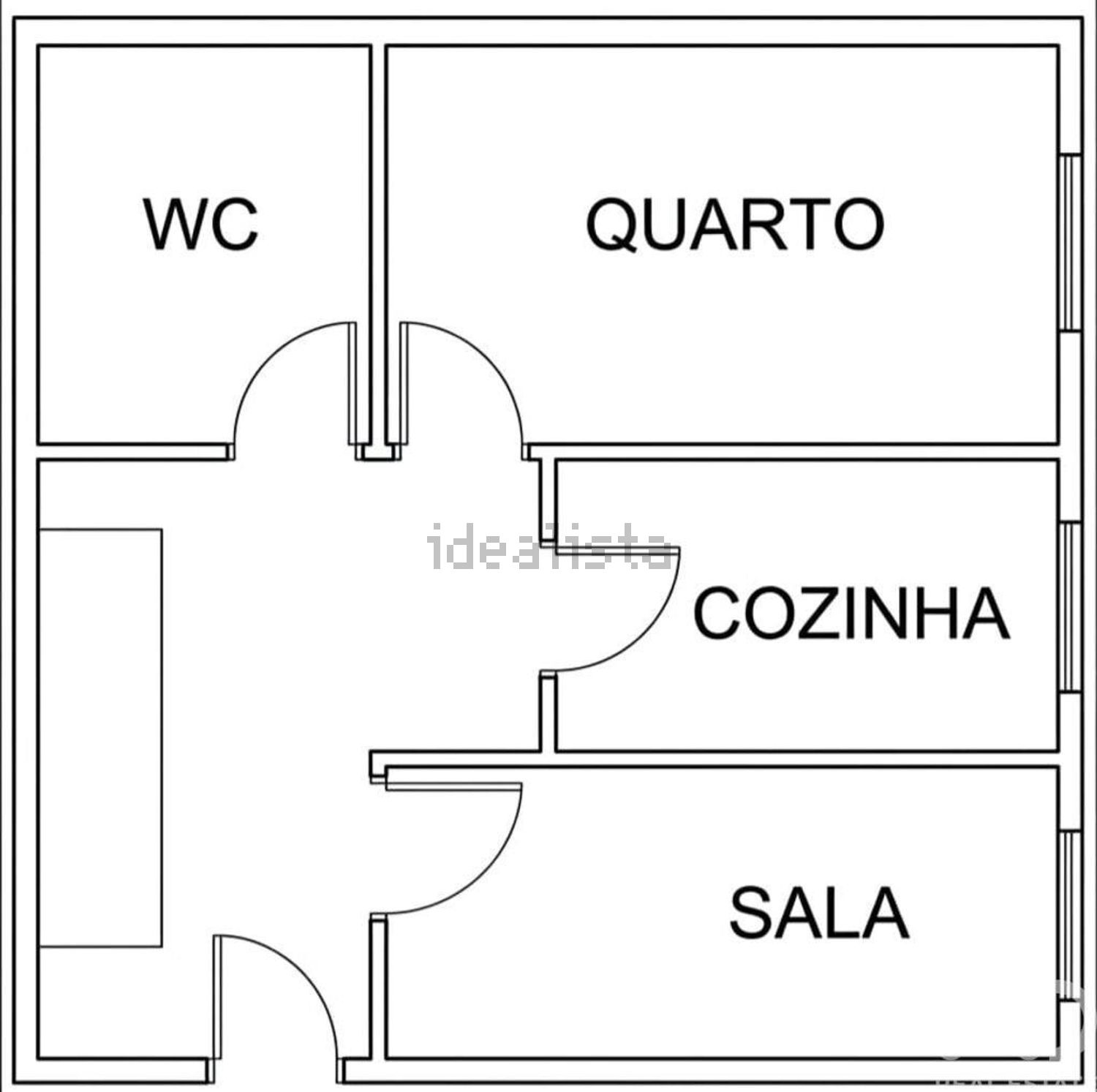 公寓 t1出售在Peniche - 平面图