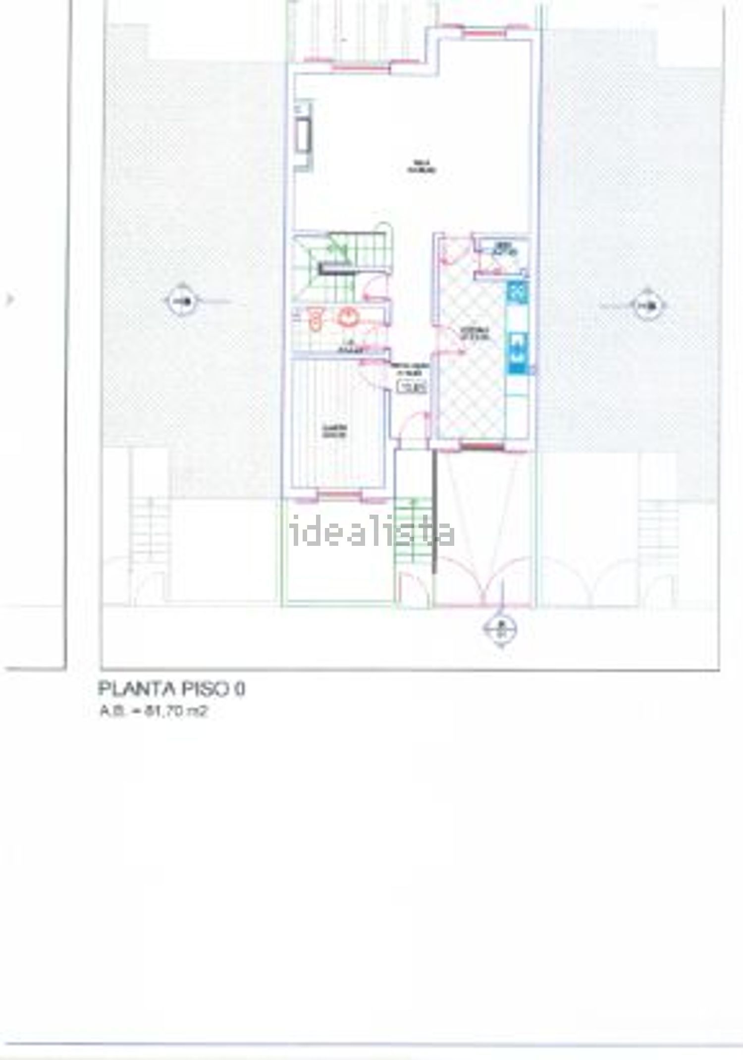 双拼别墅出售在Rua Pato Real, 25 - 平面图