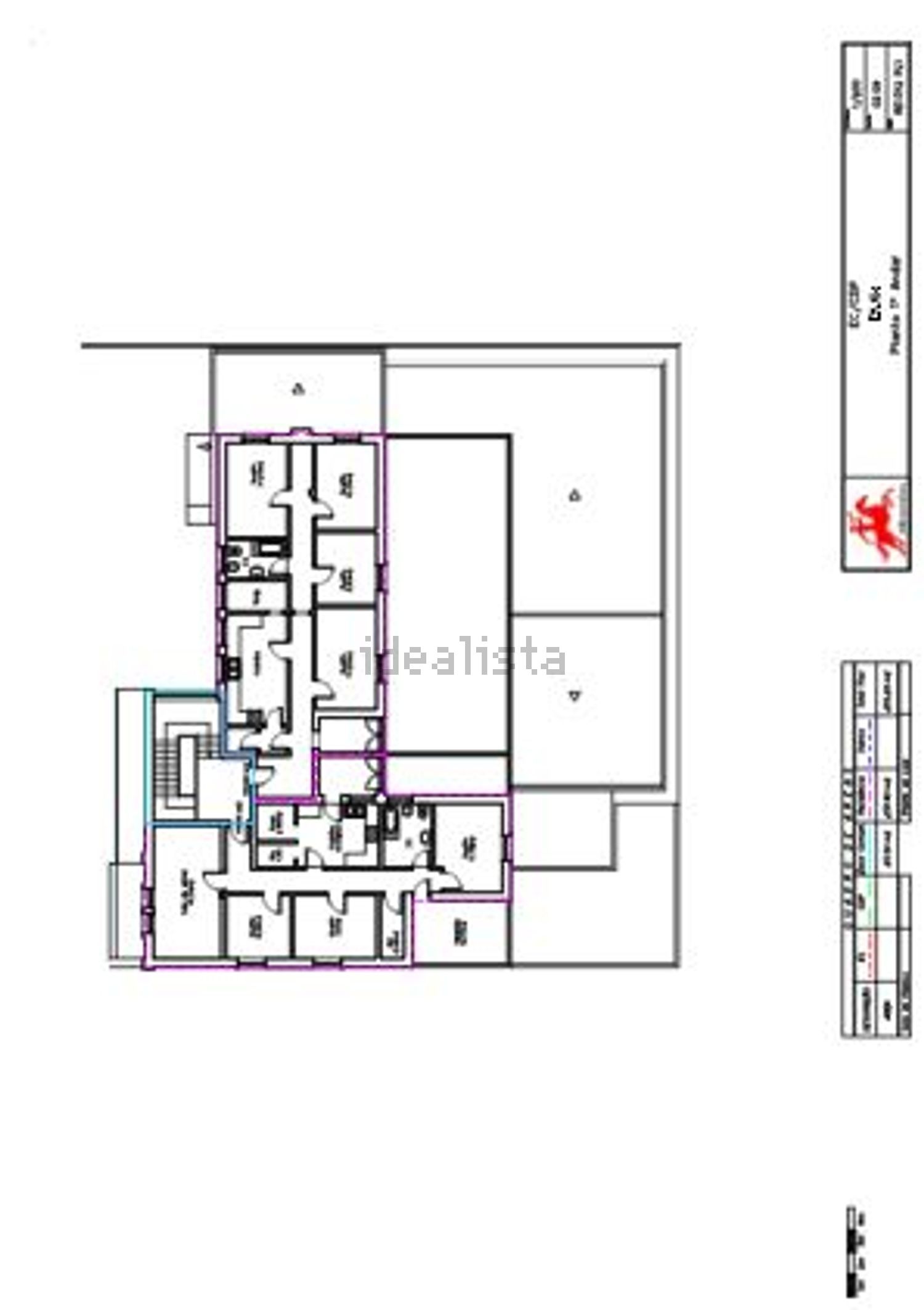 出租公寓 t3在Centro de Ovar - 平面图