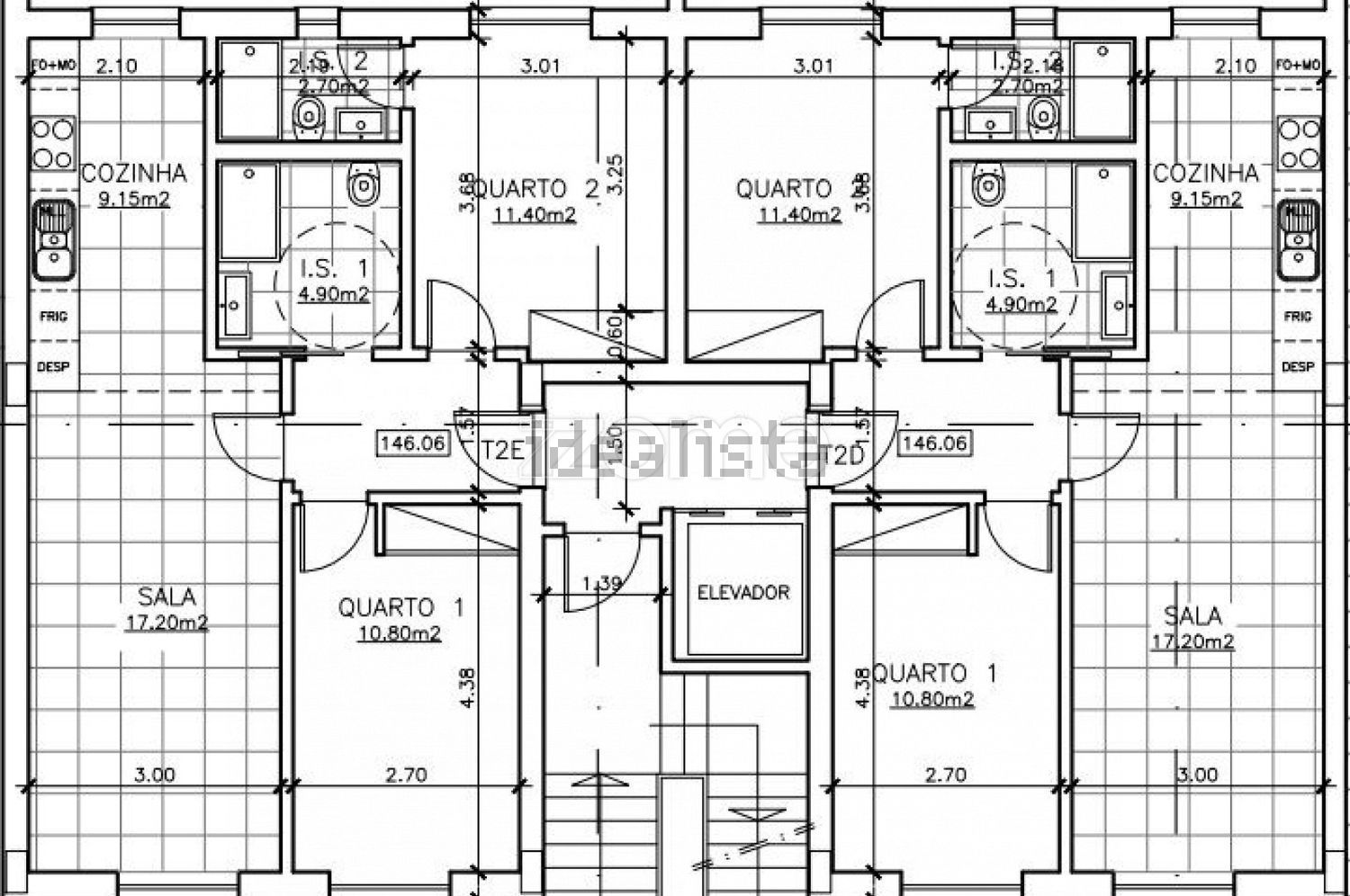 公寓 t2出售在Rua Lourenço Chaves de Almeida, 29 - 平面图