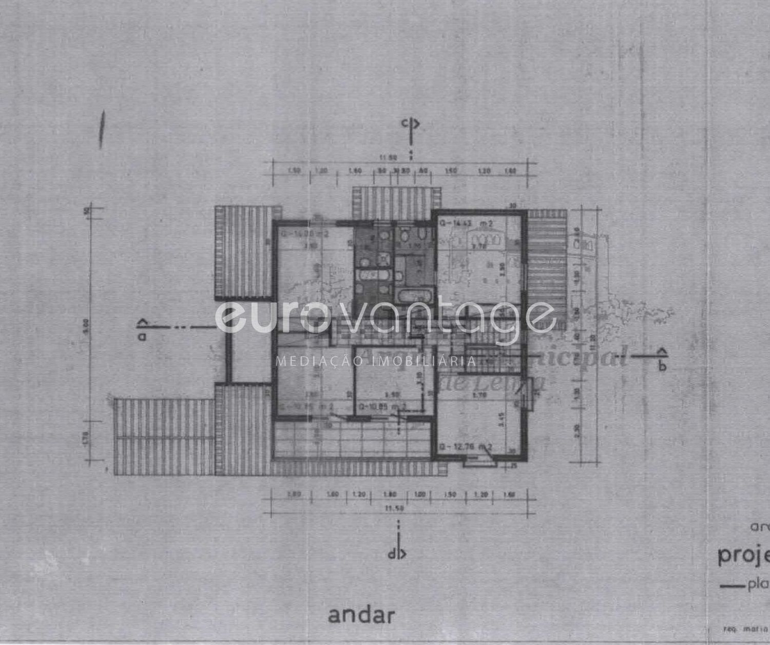 小楼房或独栋别墅出售在Rua Glória Barata Rodrigues s/n - 平面图