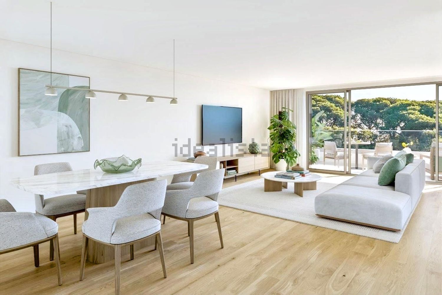 公寓 t2出售在Quinta da Fidalga - Quinta do Outeiro - Murtinheira - 客厅
