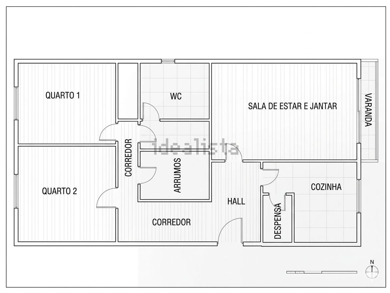 公寓 t2出售在Avenida Portugal, 6 - 平面图