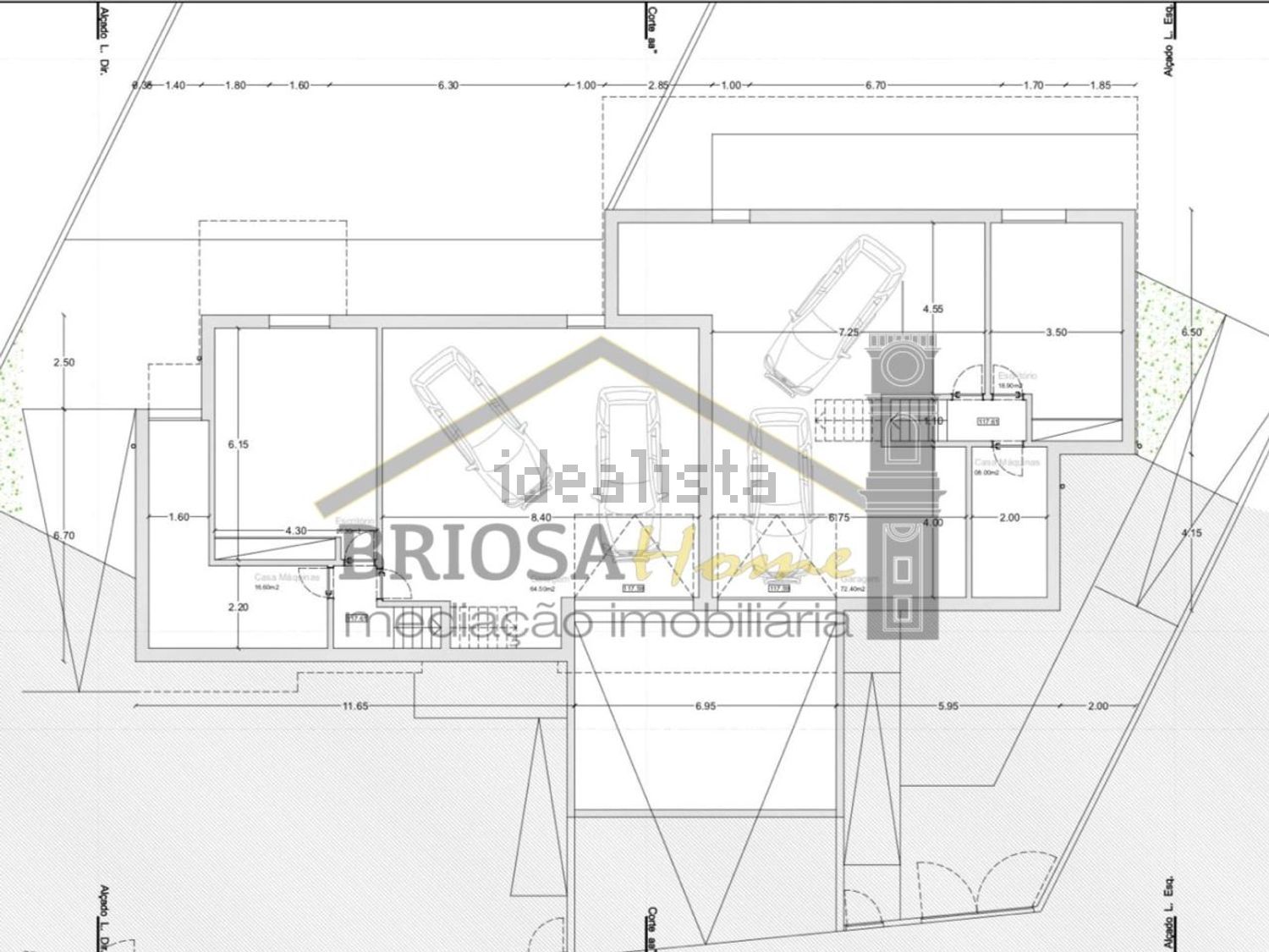 双拼别墅出售在Condeixa-a-Velha e Condeixa-a-Nova - 平面图