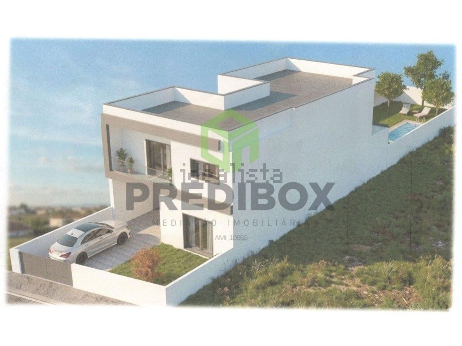 小楼房或独栋别墅出售在Aradas - 平面图