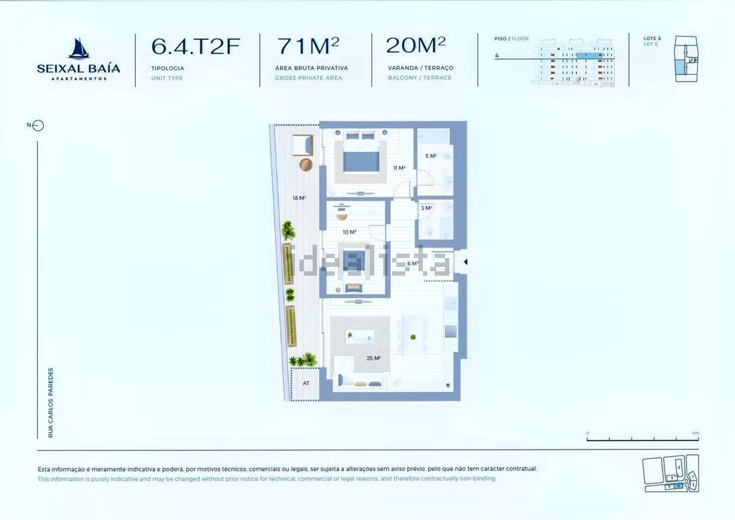 公寓 t2出售在Quinta da Fidalga - Quinta do Outeiro - Murtinheira - 平面图