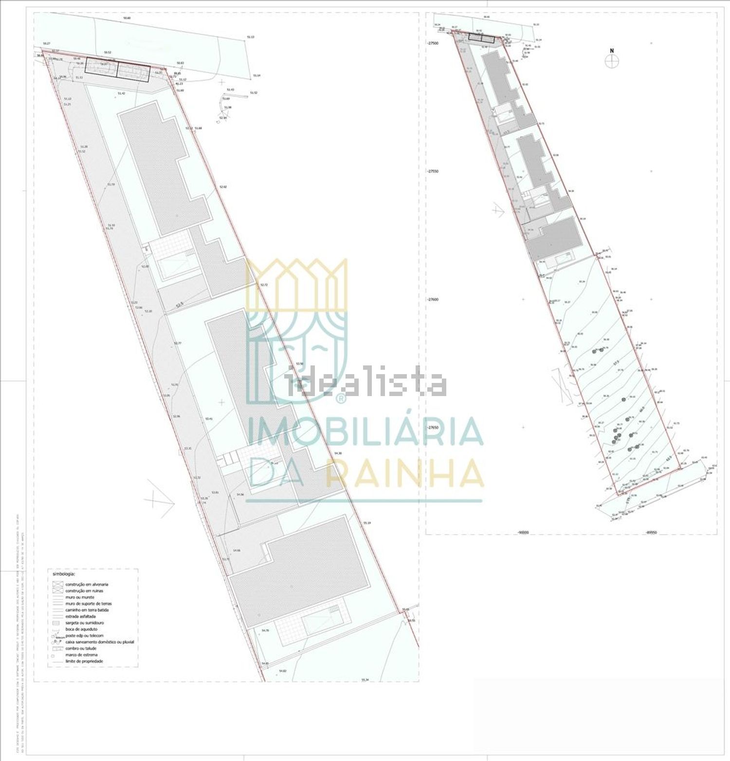 小楼房或独栋别墅出售在Nadadouro - 平面图