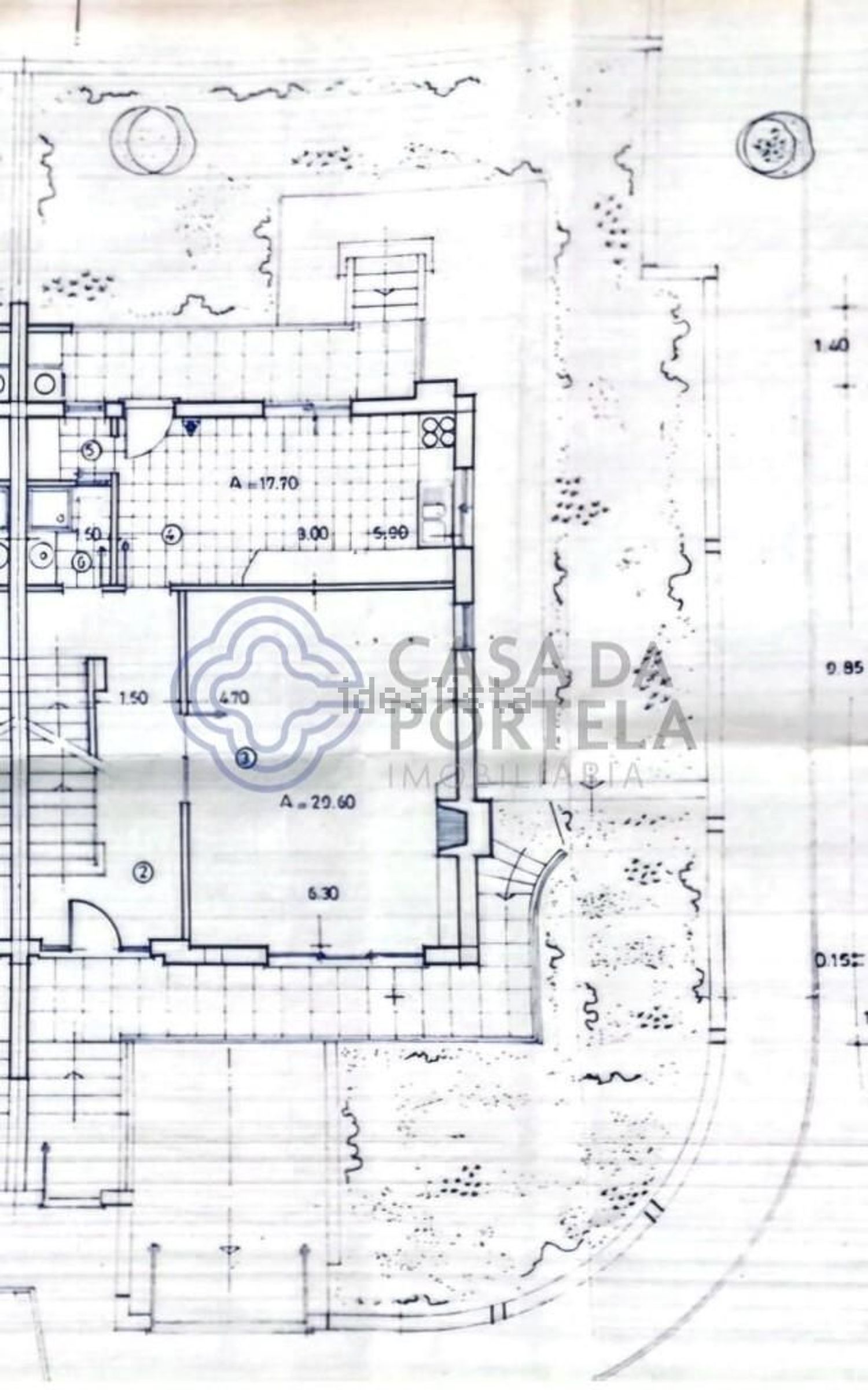 双拼别墅出售在Avenida Senhora da Ribeira s/n - 平面图