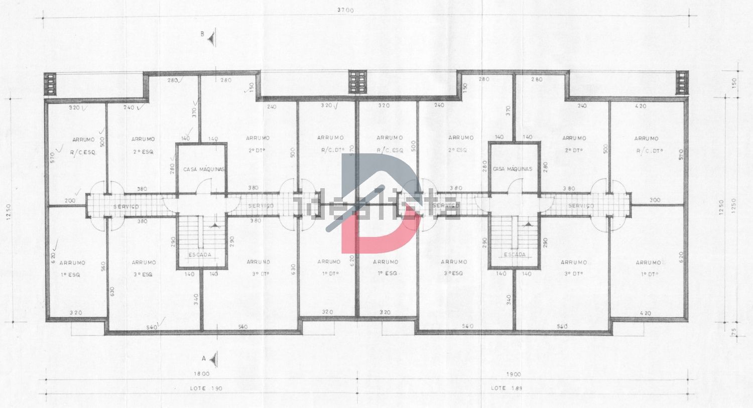 公寓 t3出售在Rua Luís de Camões, 61 - 平面图