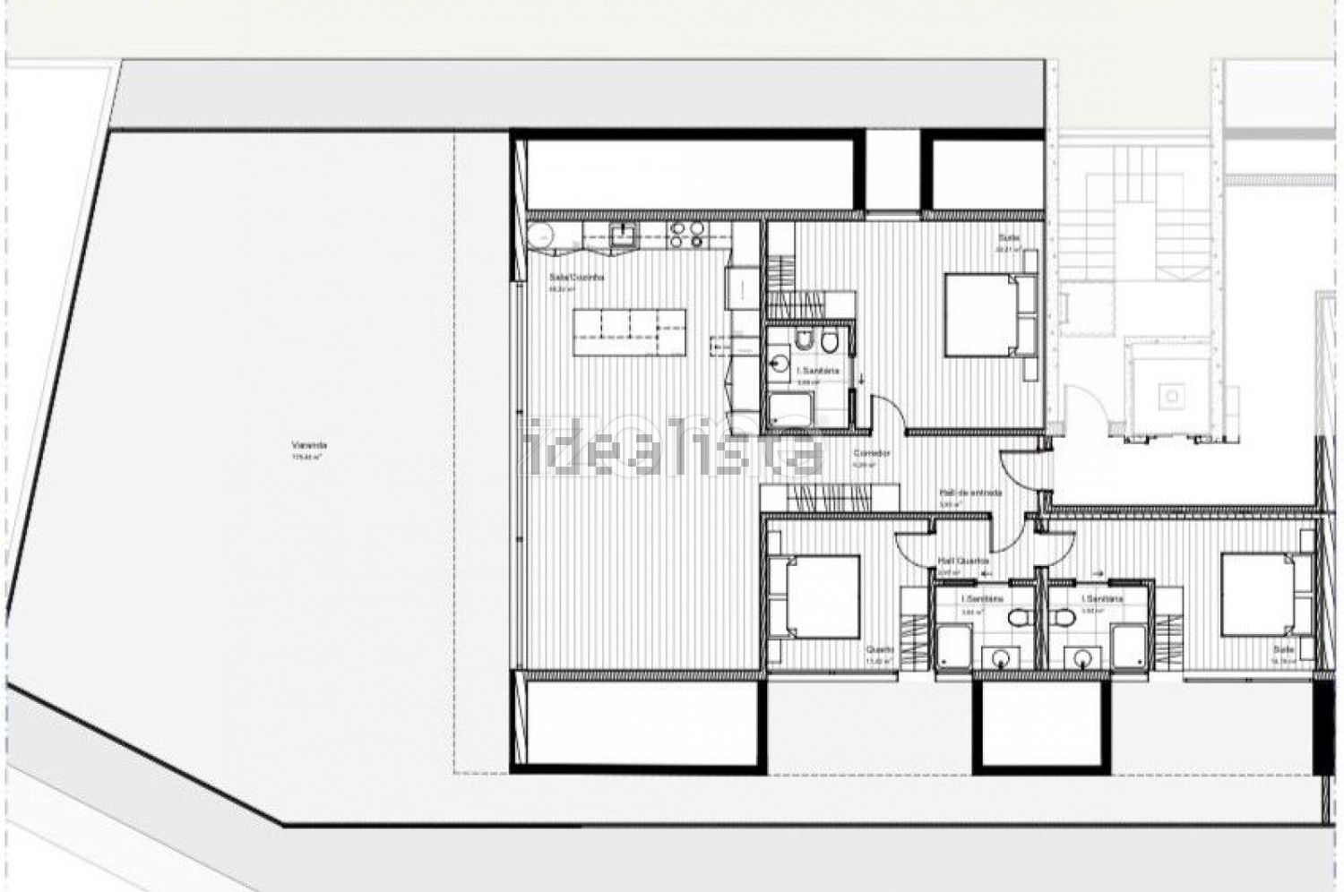公寓 t3出售在Avenida 32, 94 - 平面图