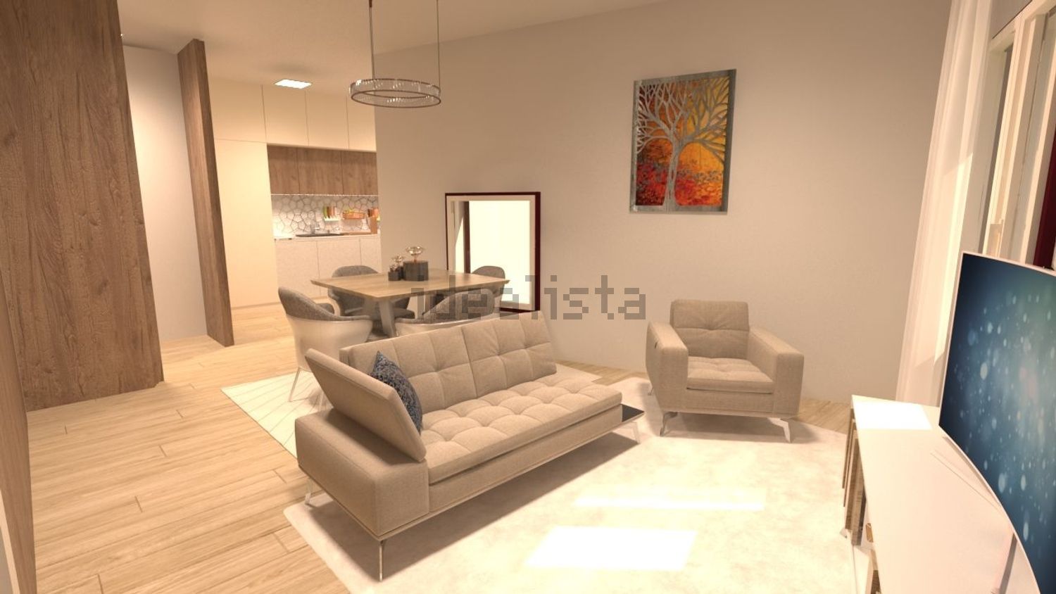 公寓 t2出售在Bairro dos Anjos - Vale da Cabrita - 客厅