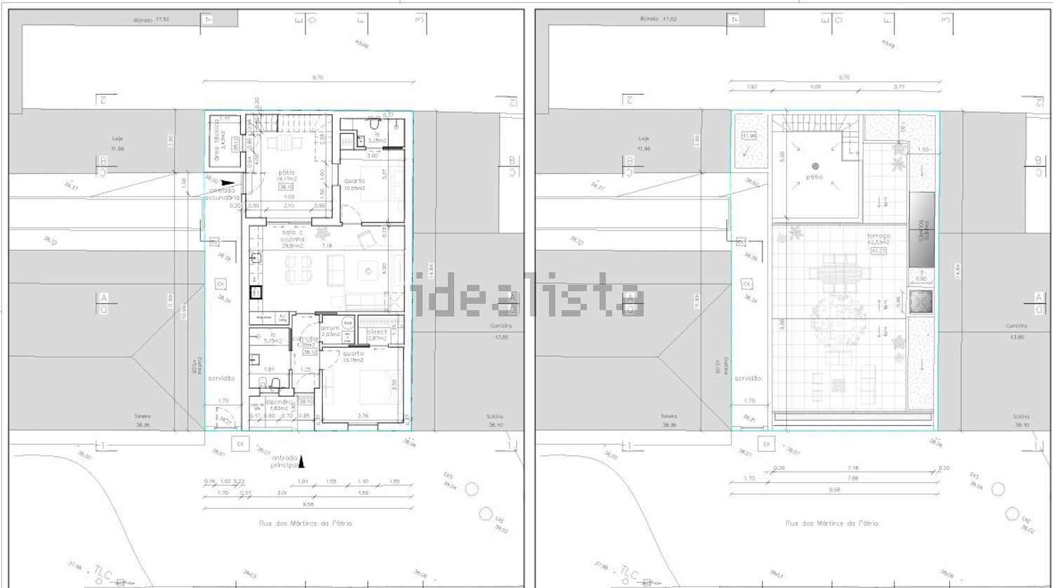 小楼房或独栋别墅出售在Rua dos Mártires da Pátria, 14 - 平面图