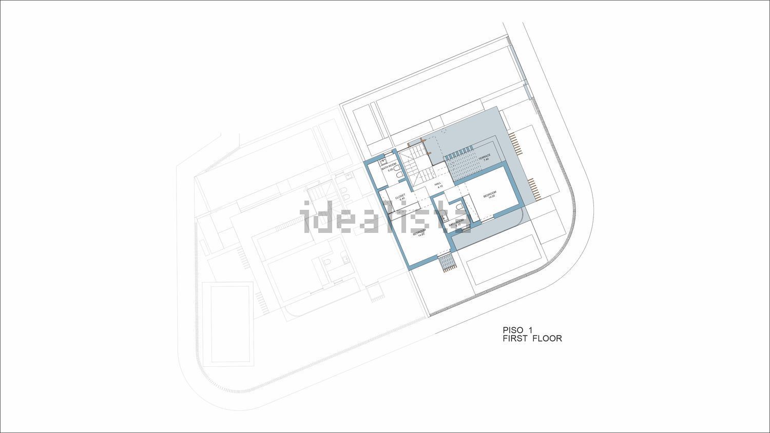 双拼别墅出售在Bairro da Senhora da Luz s/n - 平面图