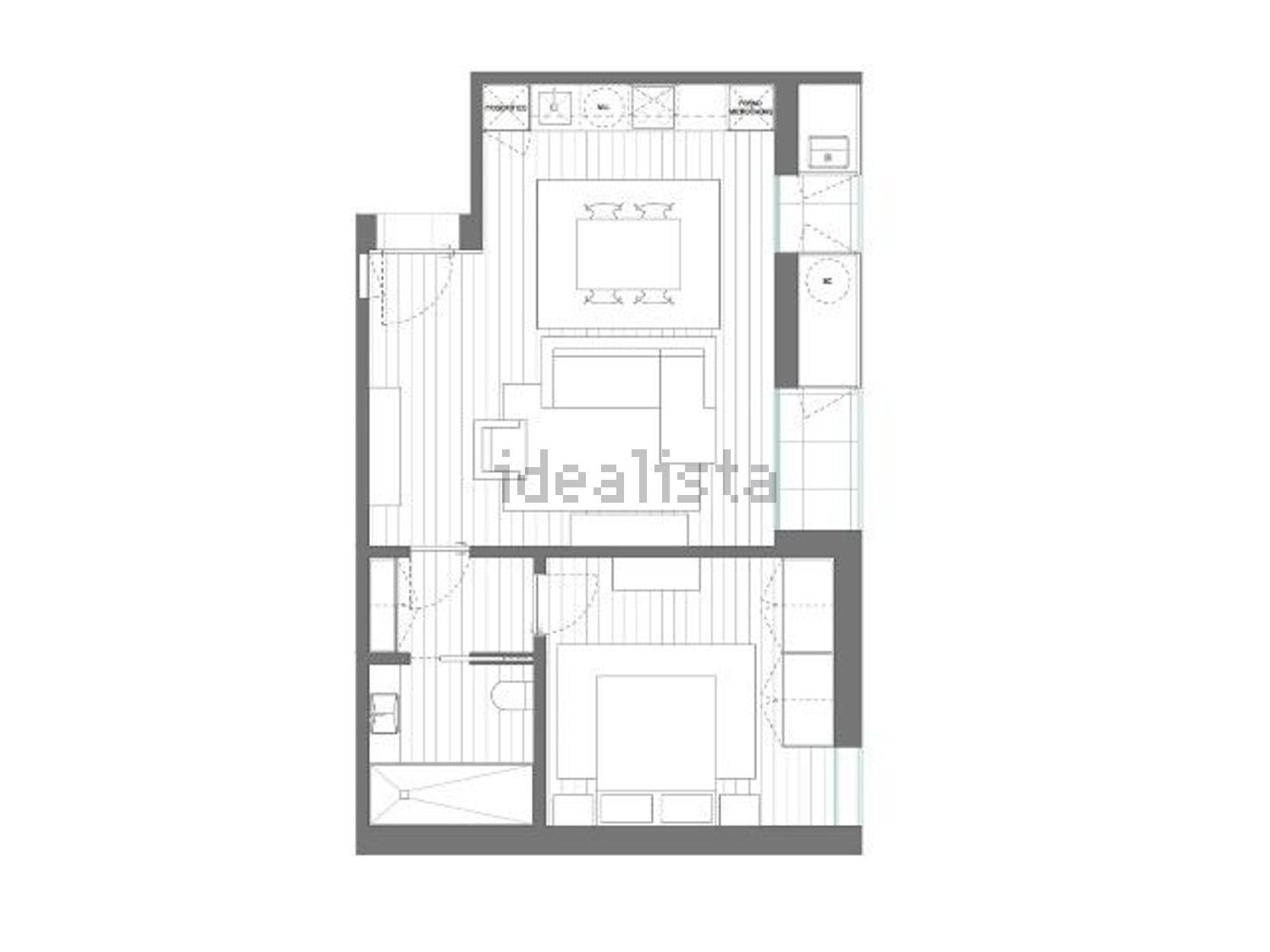 公寓 t1出售在Rua de Norton de Matos s/n - 平面图