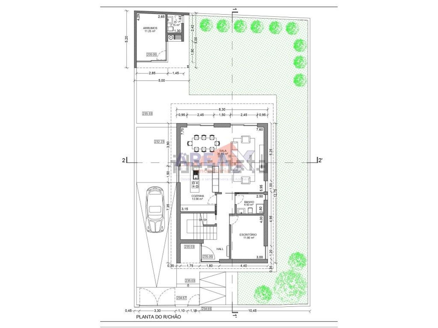 小楼房或独栋别墅出售在Vila de Cucujães - 平面图