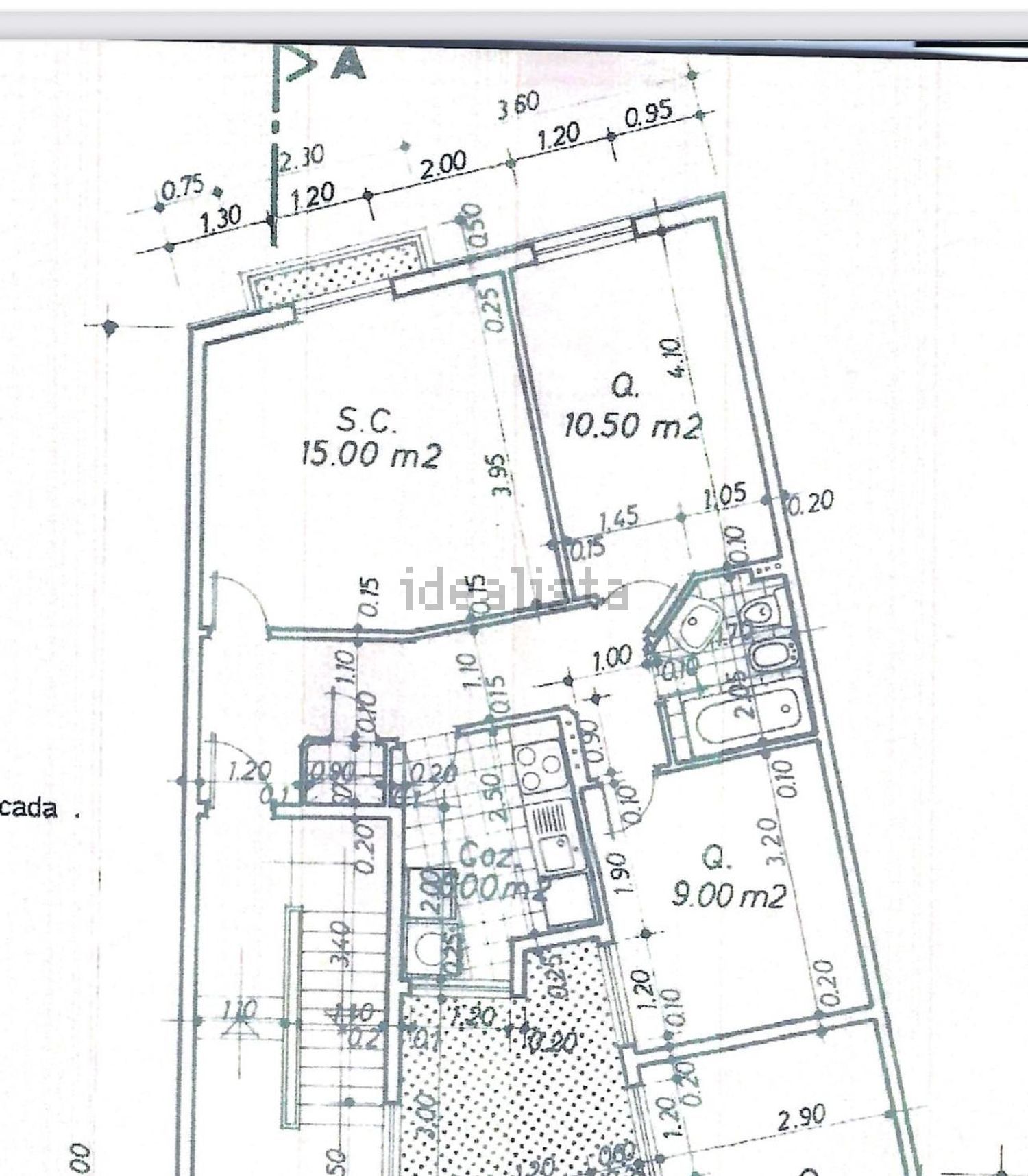 公寓 t2出售在Rua de Camões s/n - 平面图