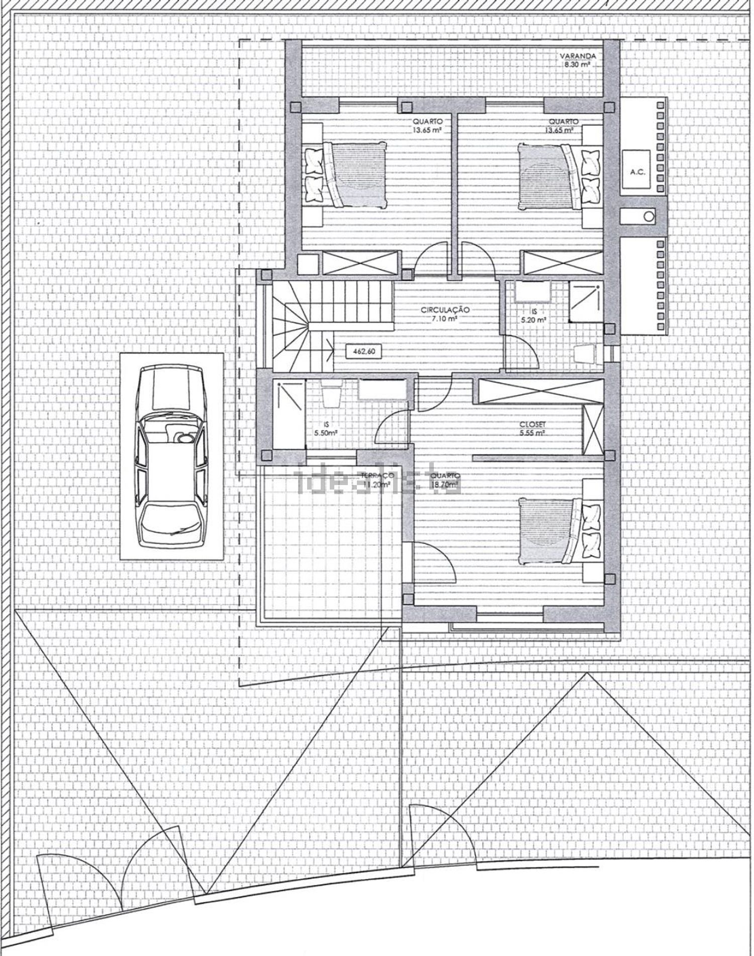 小楼房或独栋别墅出售在Praceta Sophia de Mello Brener Andersen, 9 - 平面图