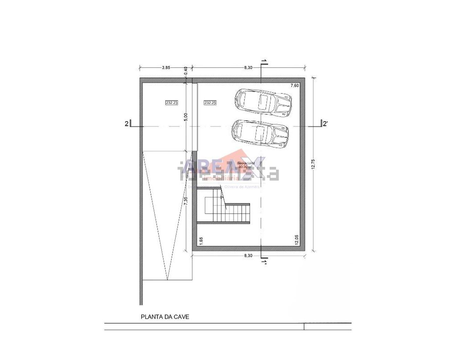小楼房或独栋别墅出售在Vila de Cucujães - 平面图