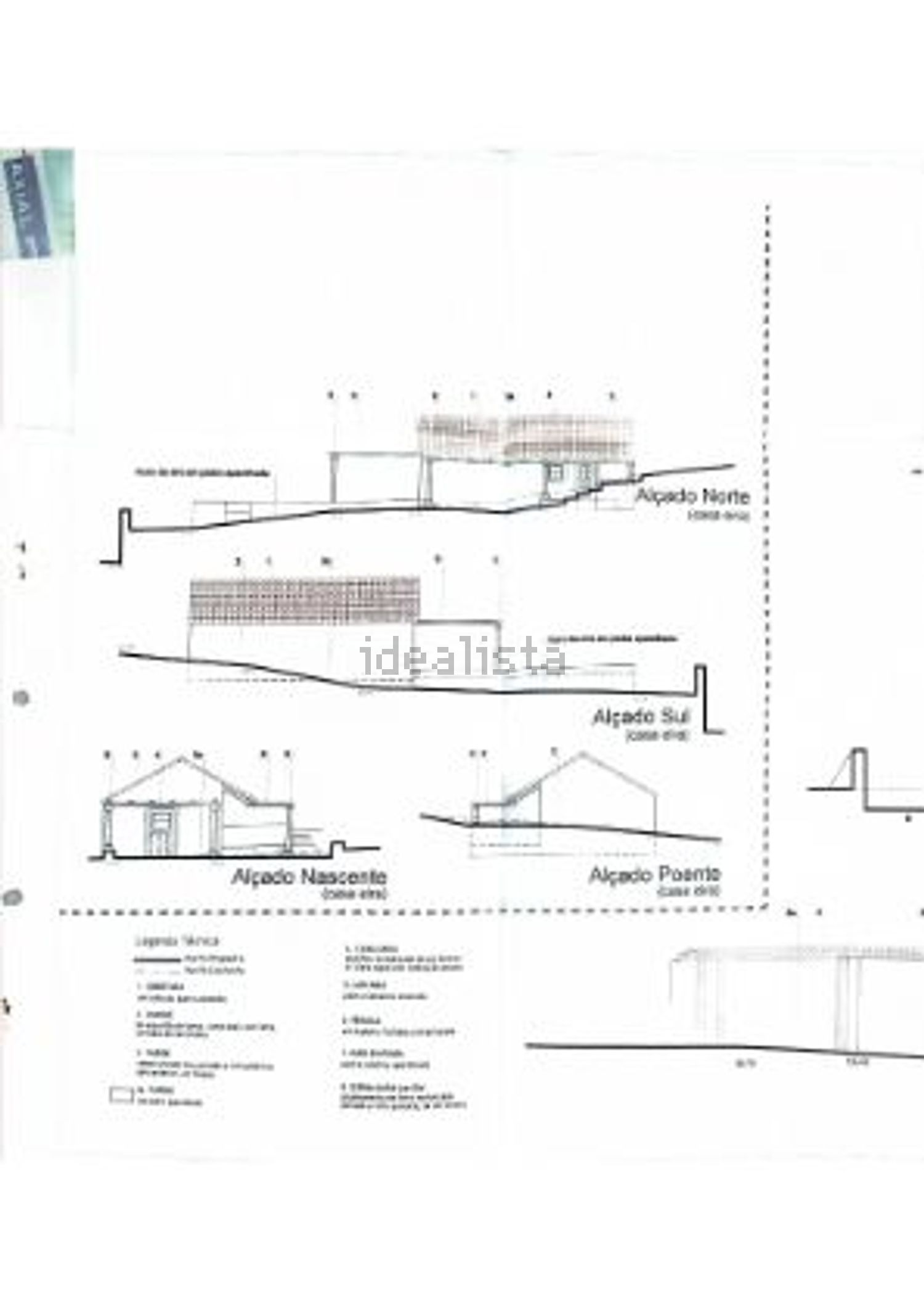 小楼房或独栋别墅出售在Rua das Fontainhas - 平面图