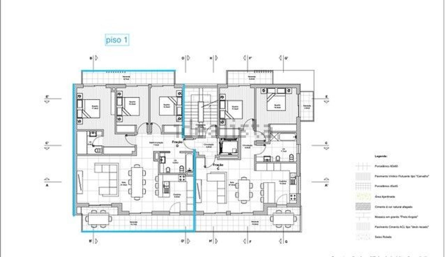 公寓 t3出售在Praia da Consolação - 平面图