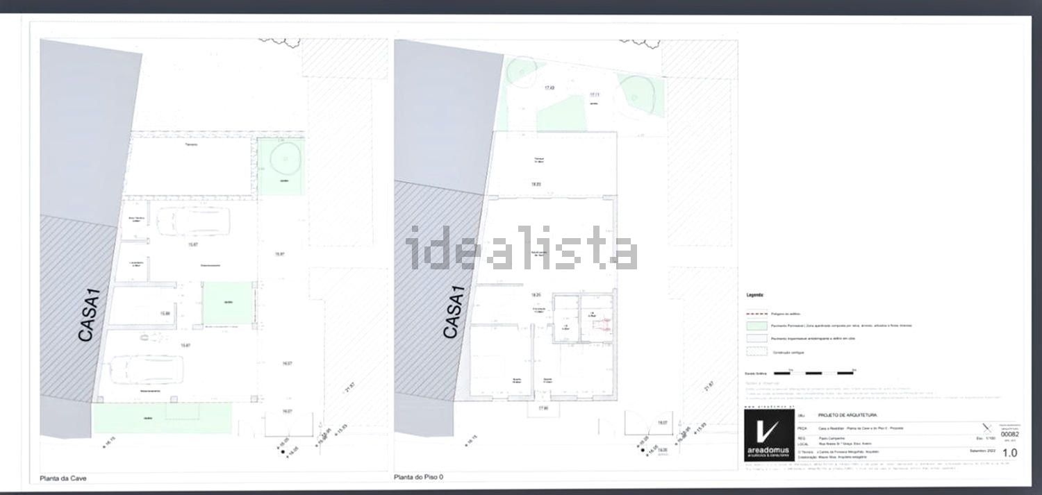 双拼别墅出售在Rua de Nossa Senhora da Graça - 平面图