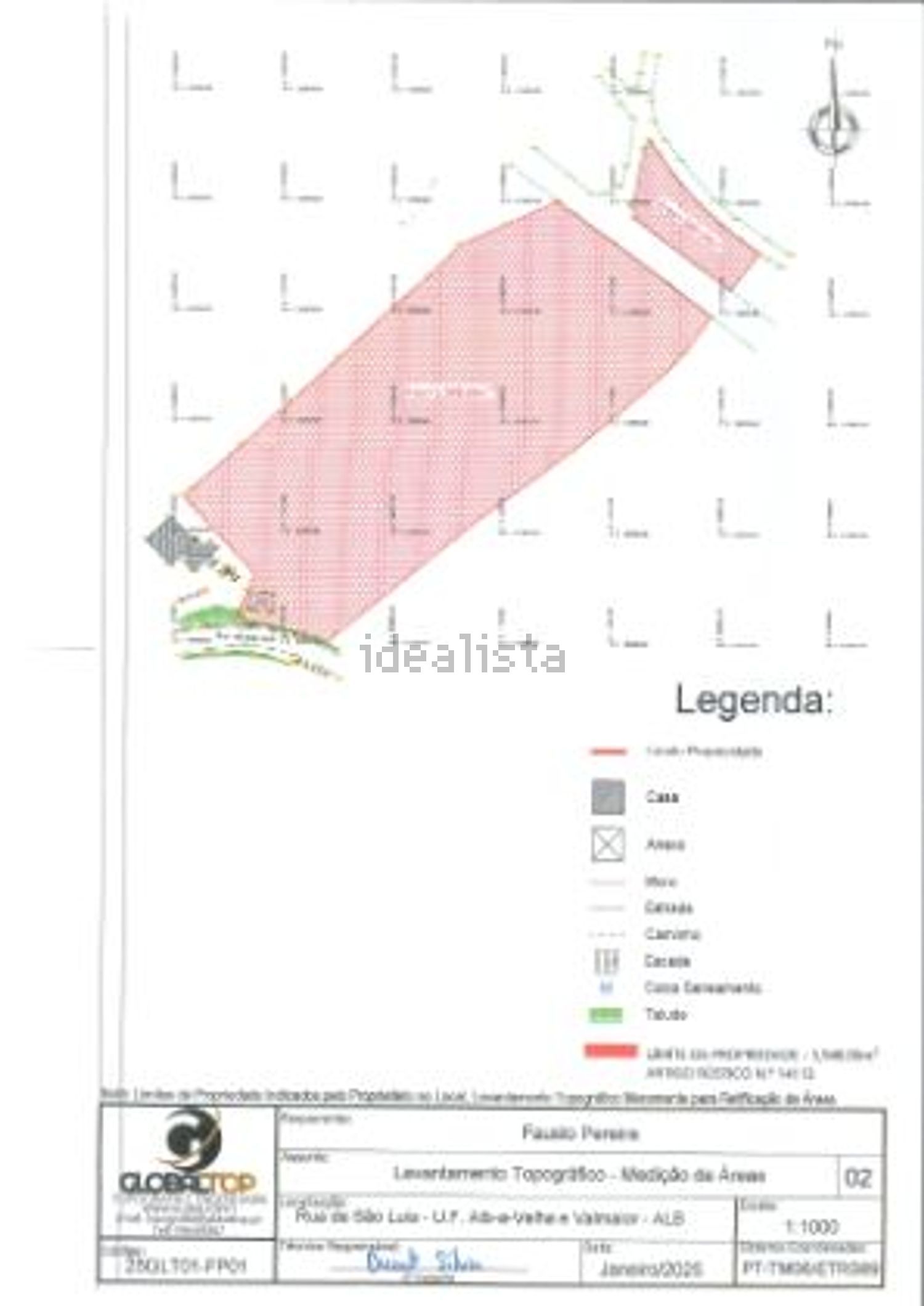 小楼房或独栋别墅出售在Rua São Luís - 平面图