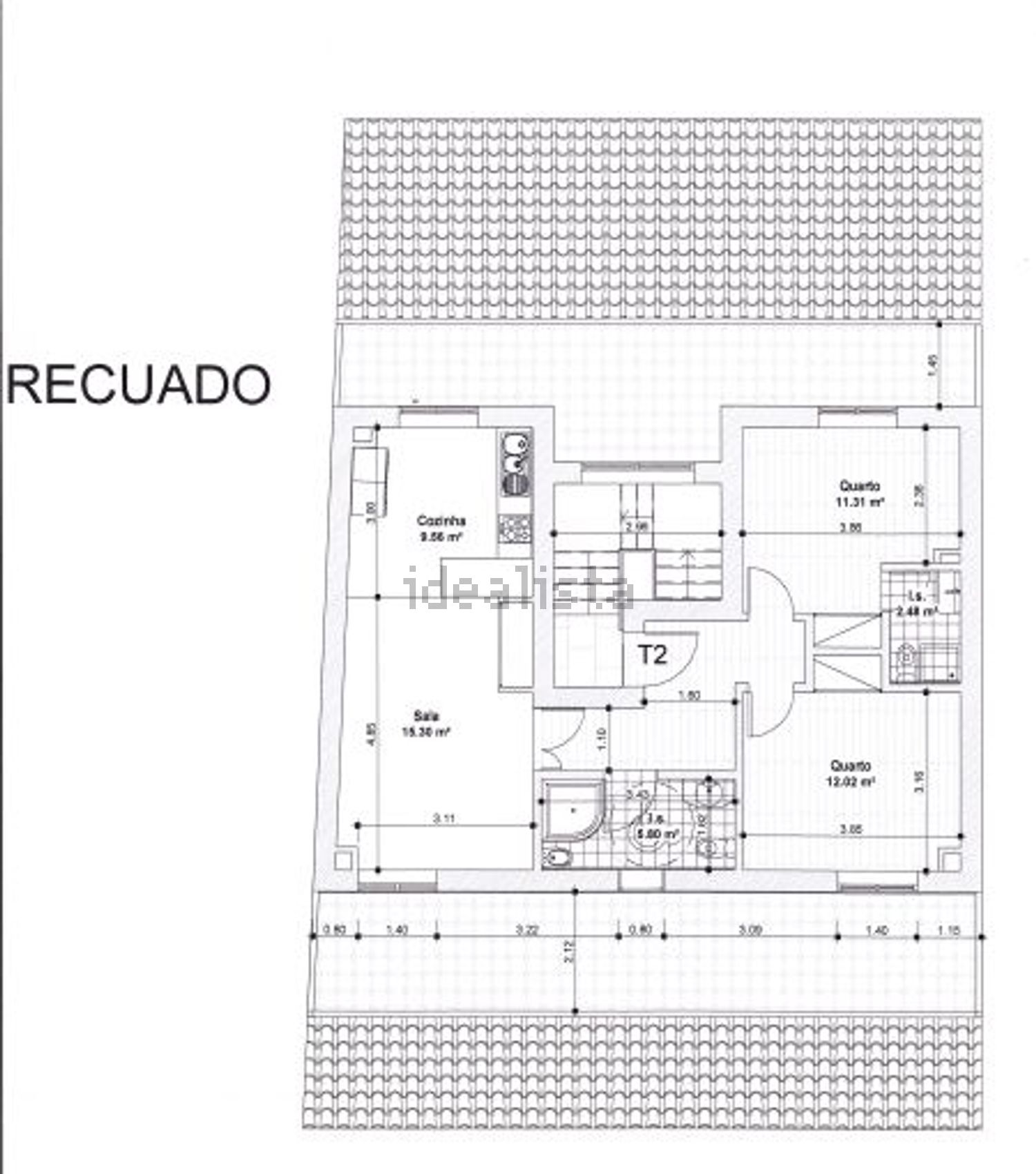 公寓 t2出售在Avenida Sociedade de Defesa e Propaganda - 平面图