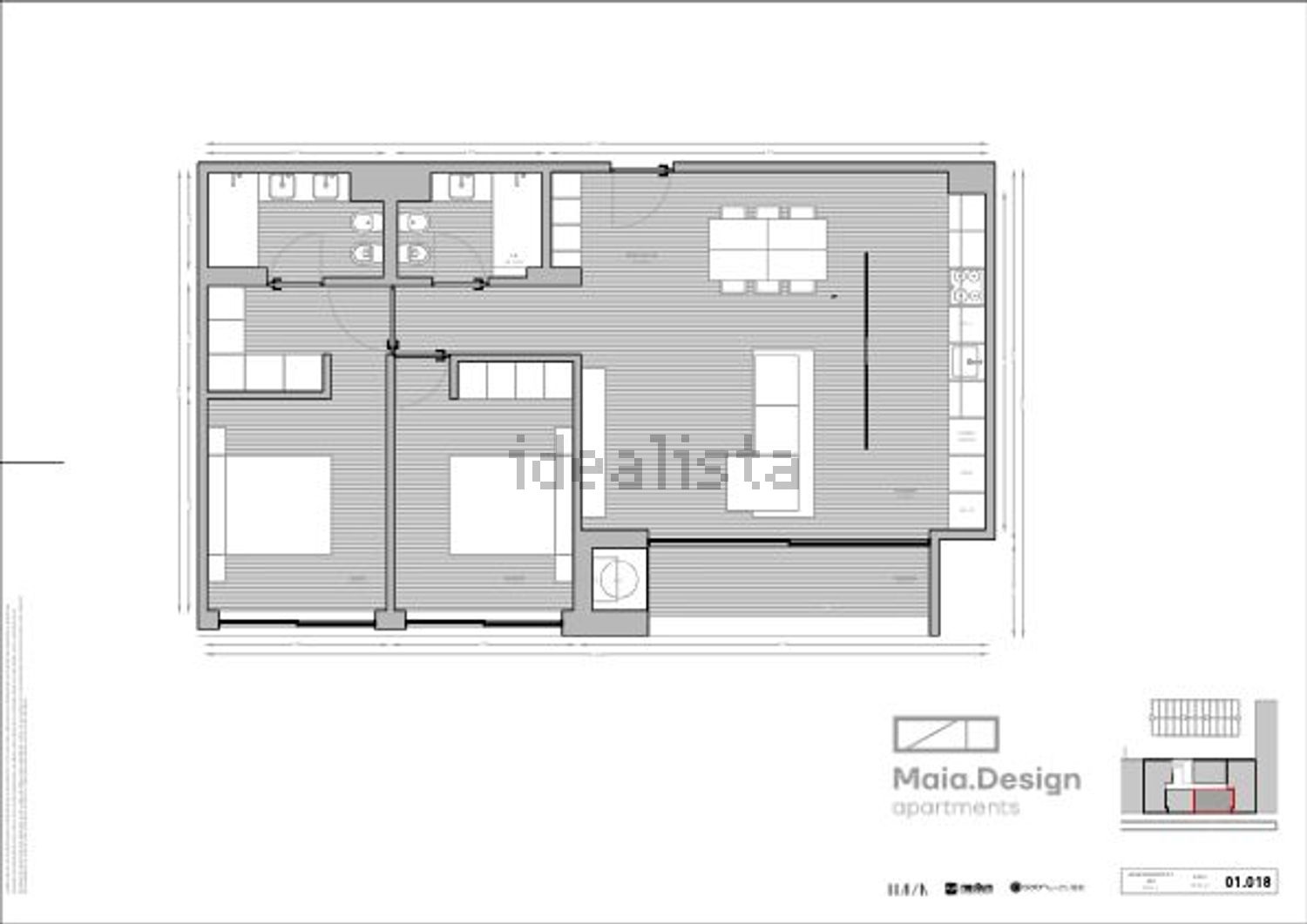 公寓 t2出售在Rua do Requeixo s/n - 平面图
