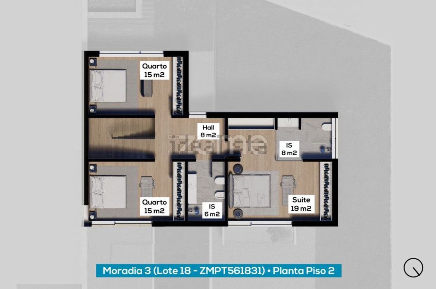 联排别墅出售在Rua Doutor Virgílio Miguel Mendes Oliveira Piçarra, 29 - 平面图
