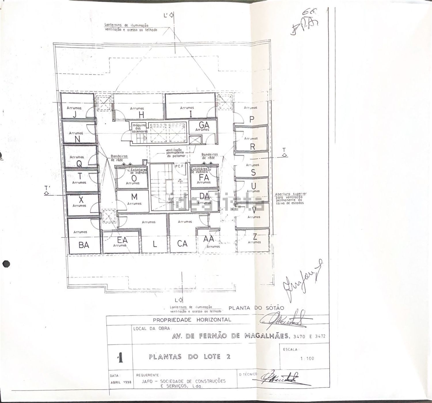 公寓 t2出售在Avenida de Fernão de Magalhães, 3470 - 平面图