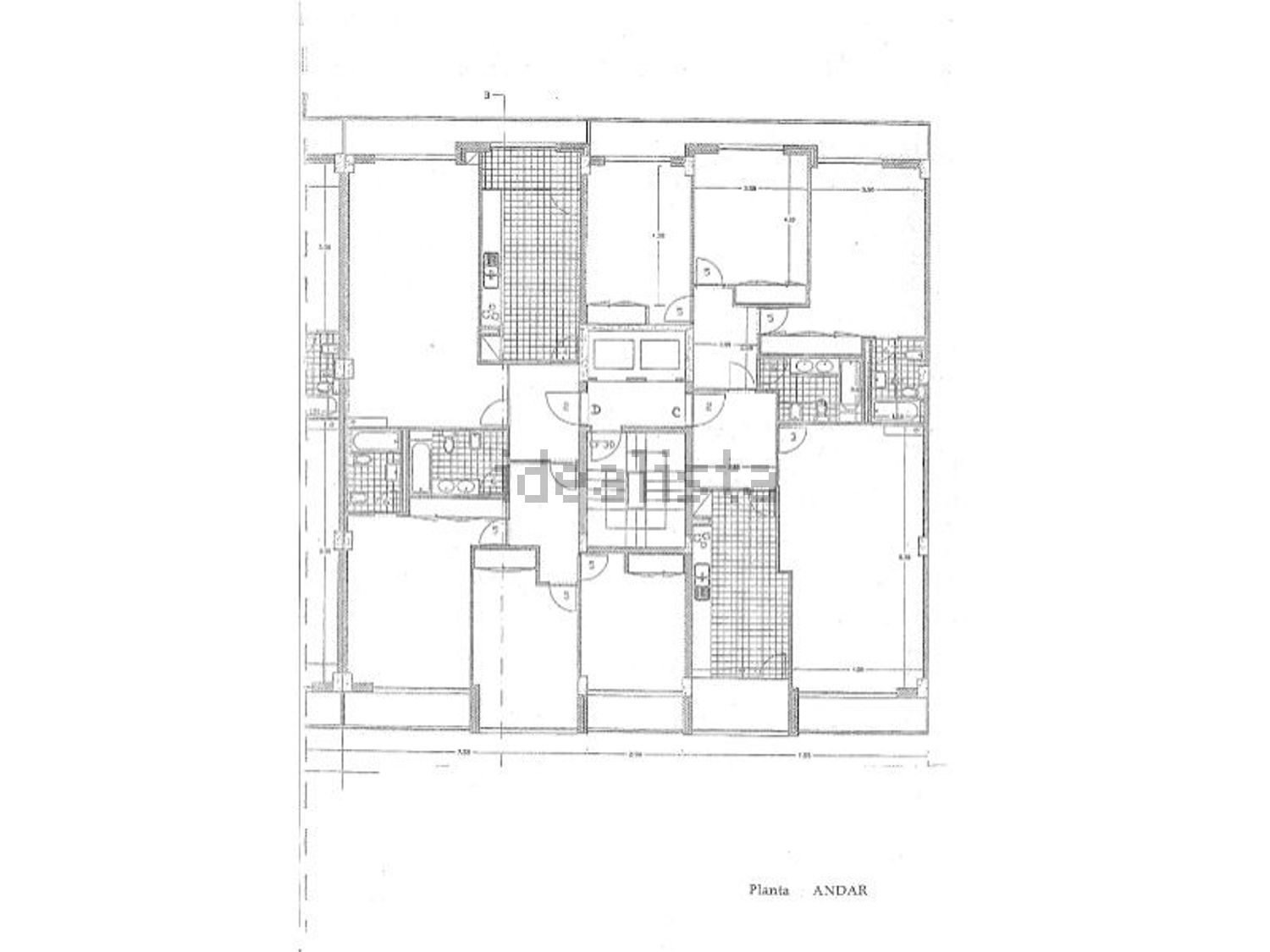公寓 t3出售在Lomar e Arcos - 平面图
