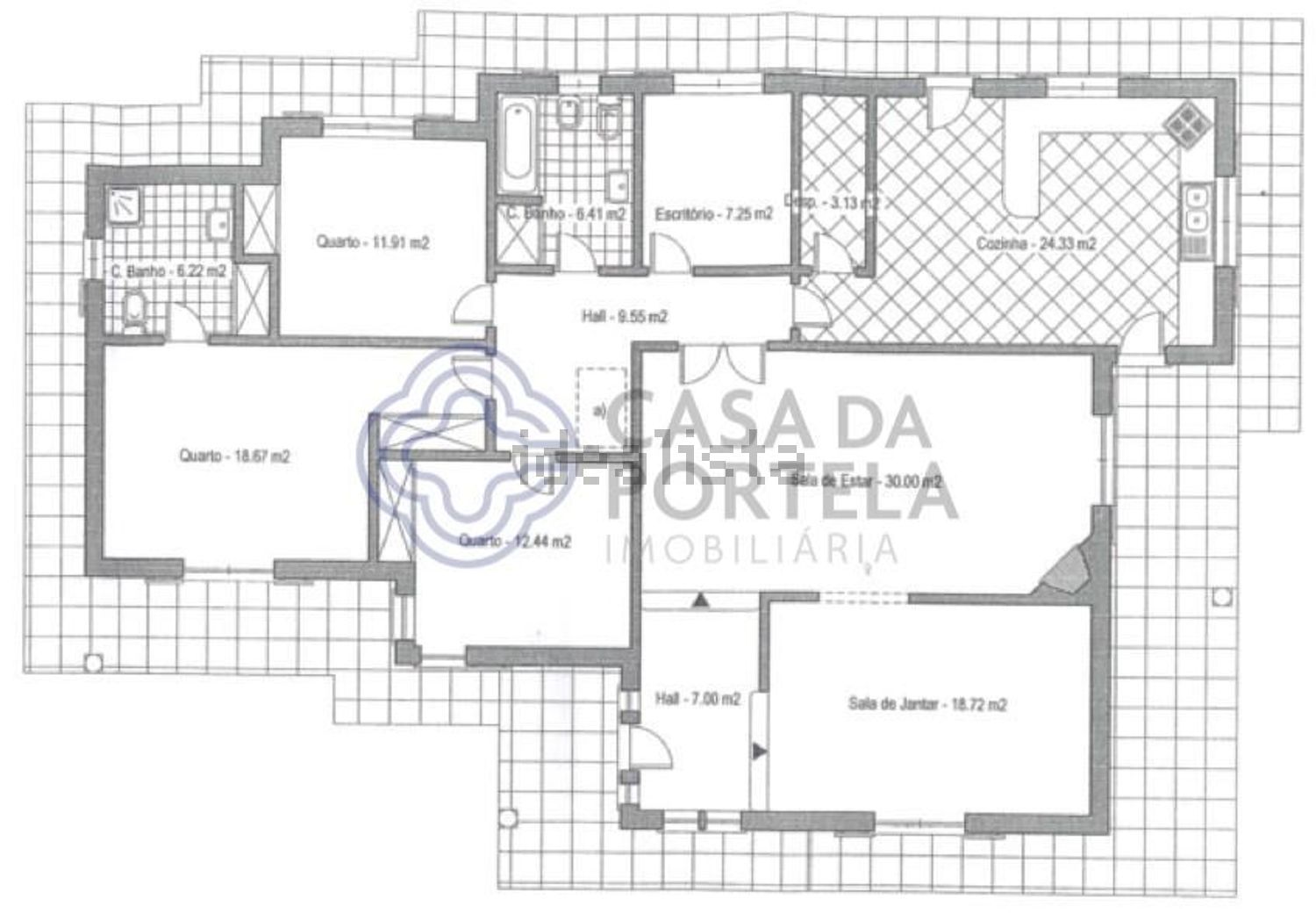 小楼房或别墅出售在Rua das Poças Nabiças, 16 - 平面图