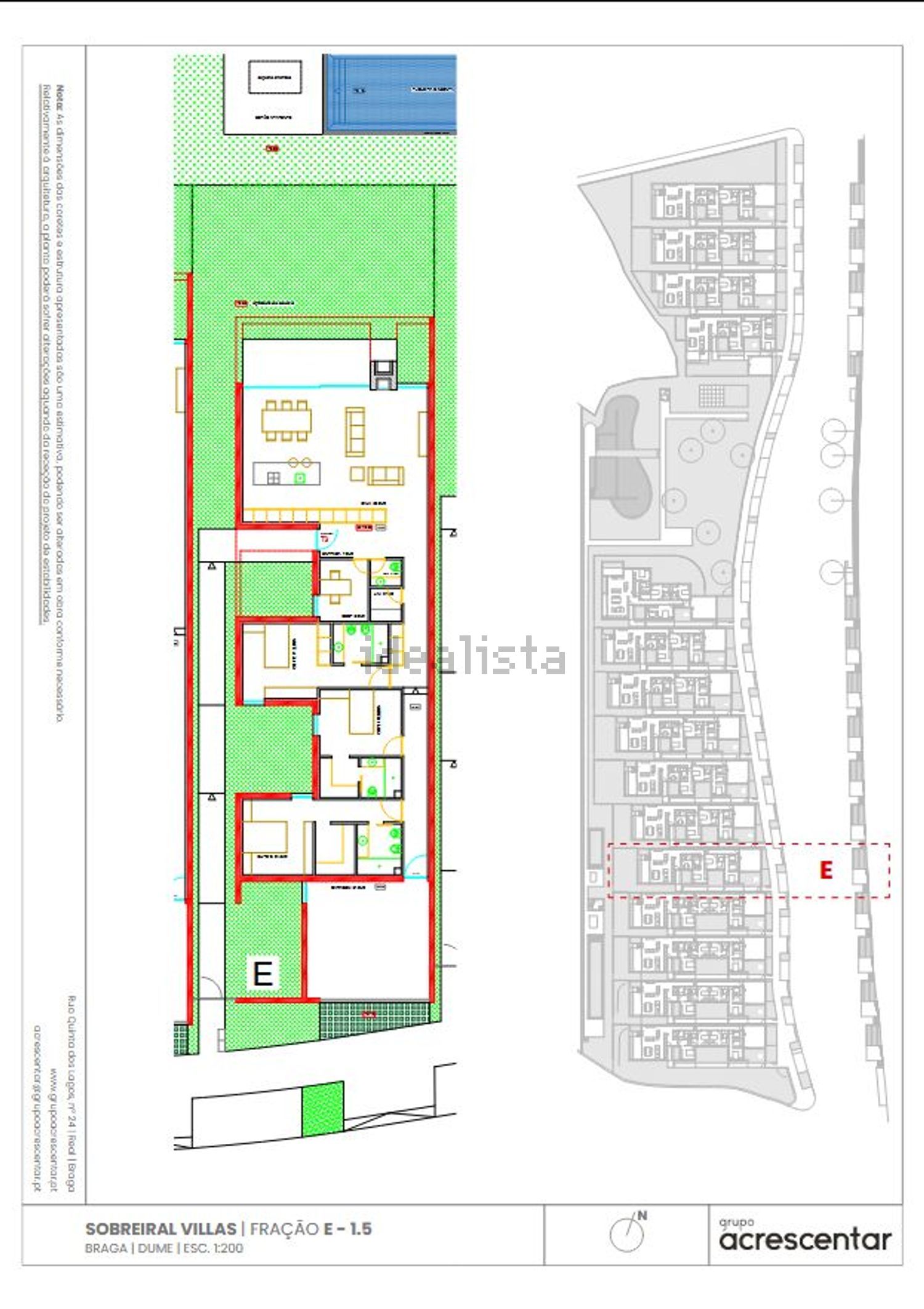 联排别墅出售在Rua de Pinhel, 1 - 平面图