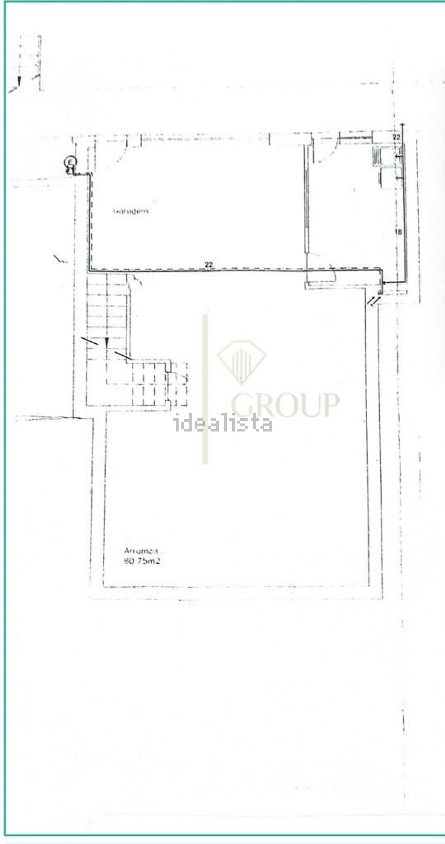 小楼房或独栋别墅出售在Rua Marques Zina s/n - 平面图