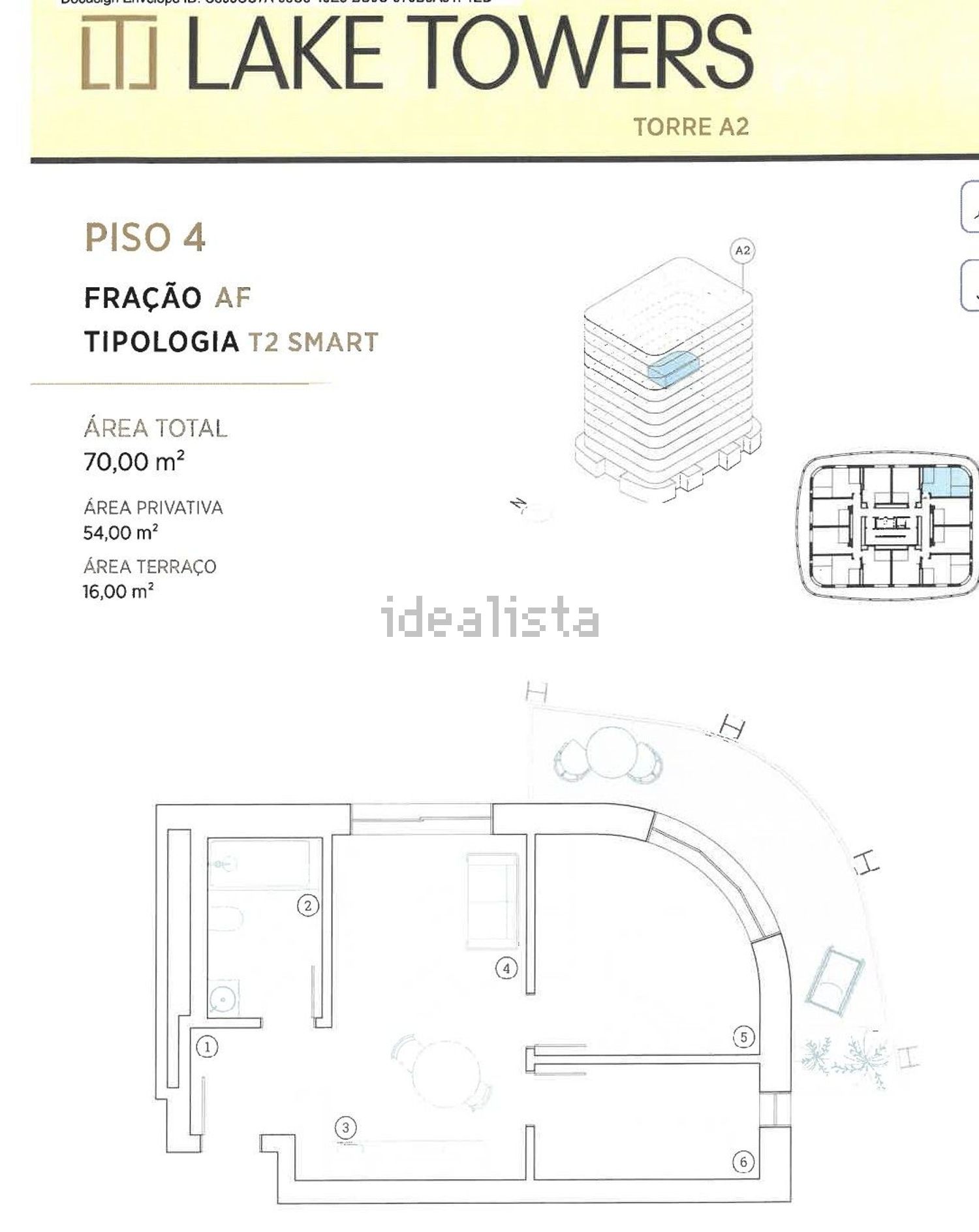 公寓 t2出售在Praça de 9 de Abril, 260 - 平面图