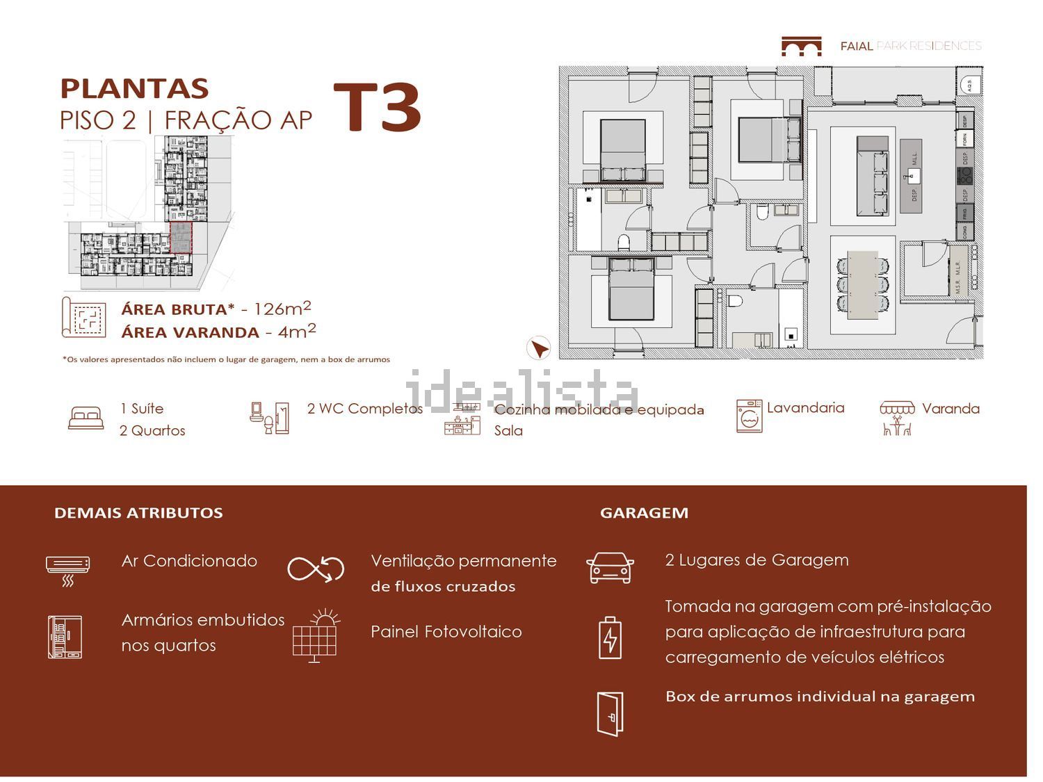 公寓 t3出售在Avenida do Progresso s/n - 平面图
