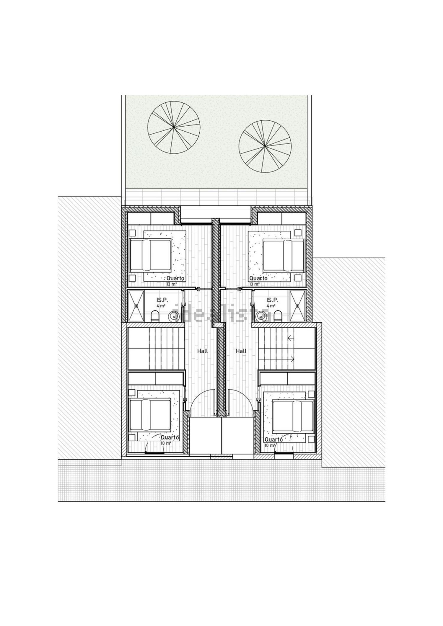 联排别墅出售在Rua Joaquim Gonçalves, 17 - 平面图