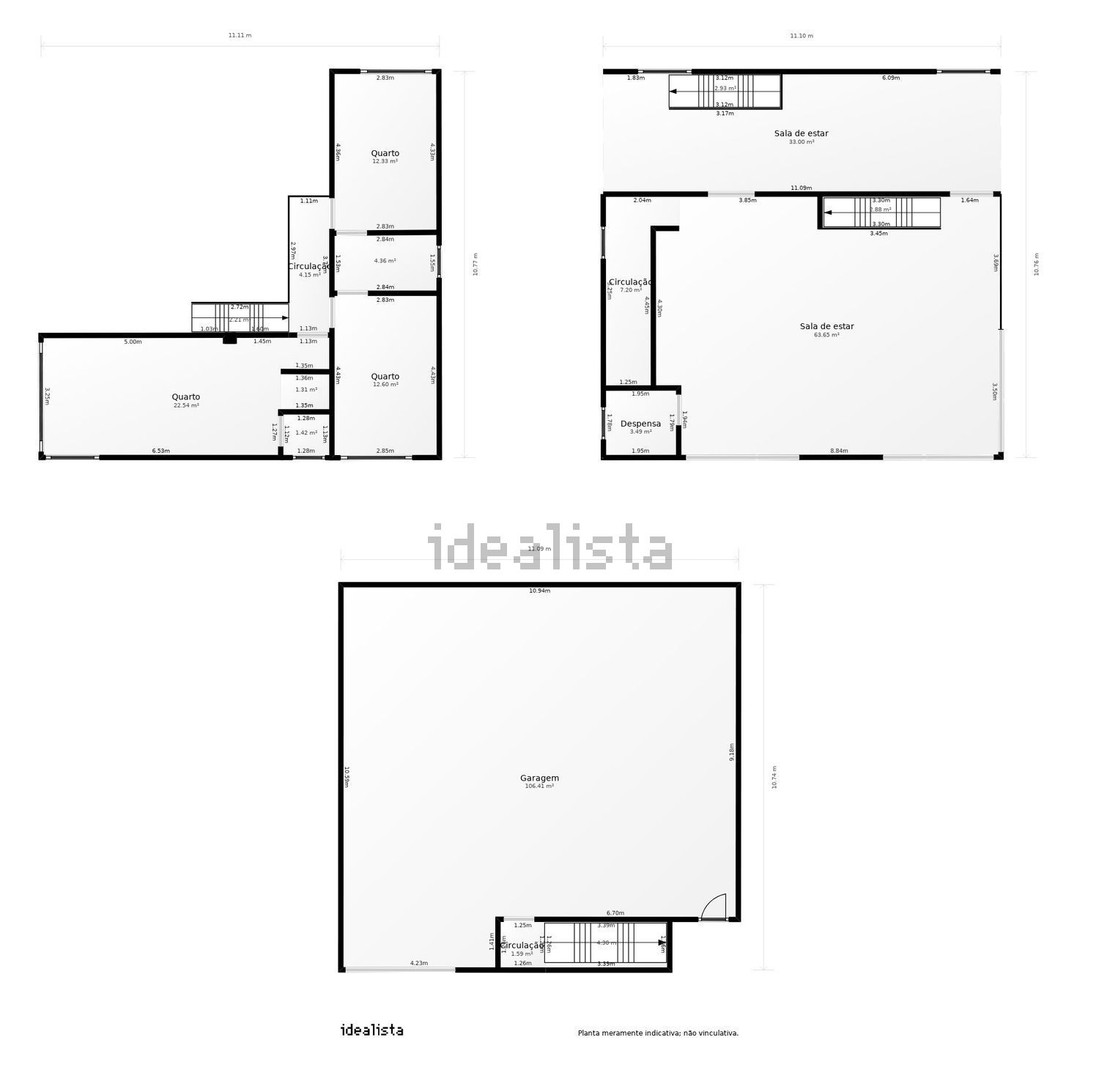 小楼房或独栋别墅出售Urbanizacao da Casa Branca s/n - 平面图