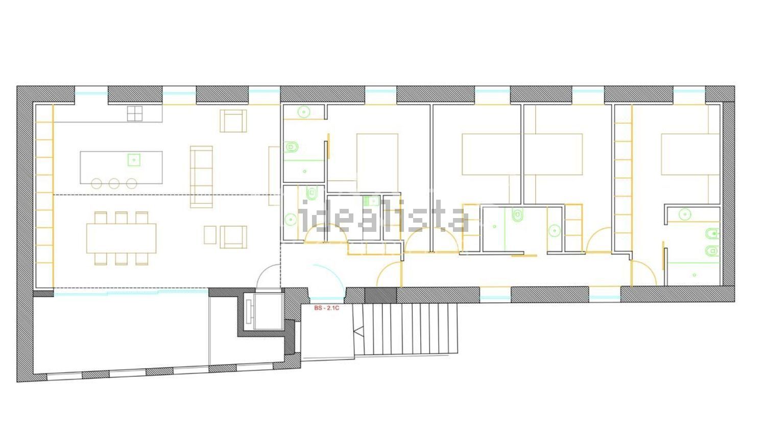 公寓 t4出售在Rua da Ventosa s/n - 平面图