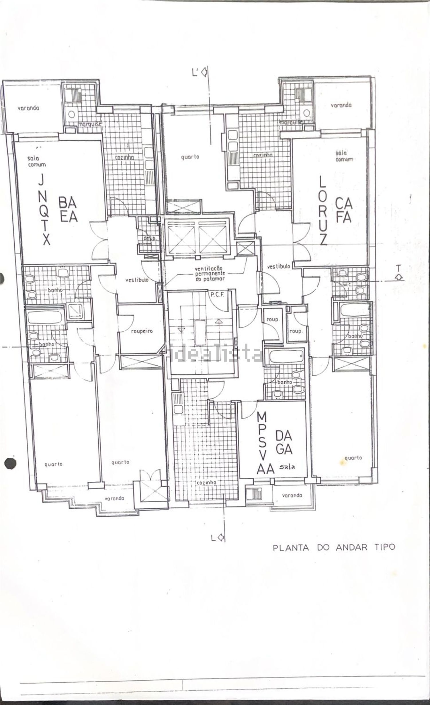 公寓 t2出售在Avenida de Fernão de Magalhães, 3470 - 平面图