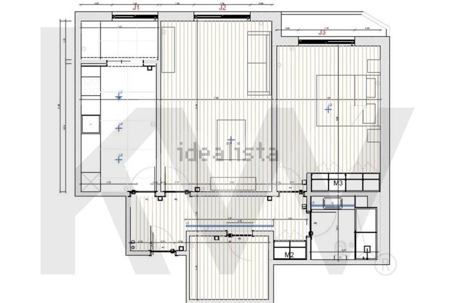 公寓 t1出售在ESMAE - Doze Casas - 平面图