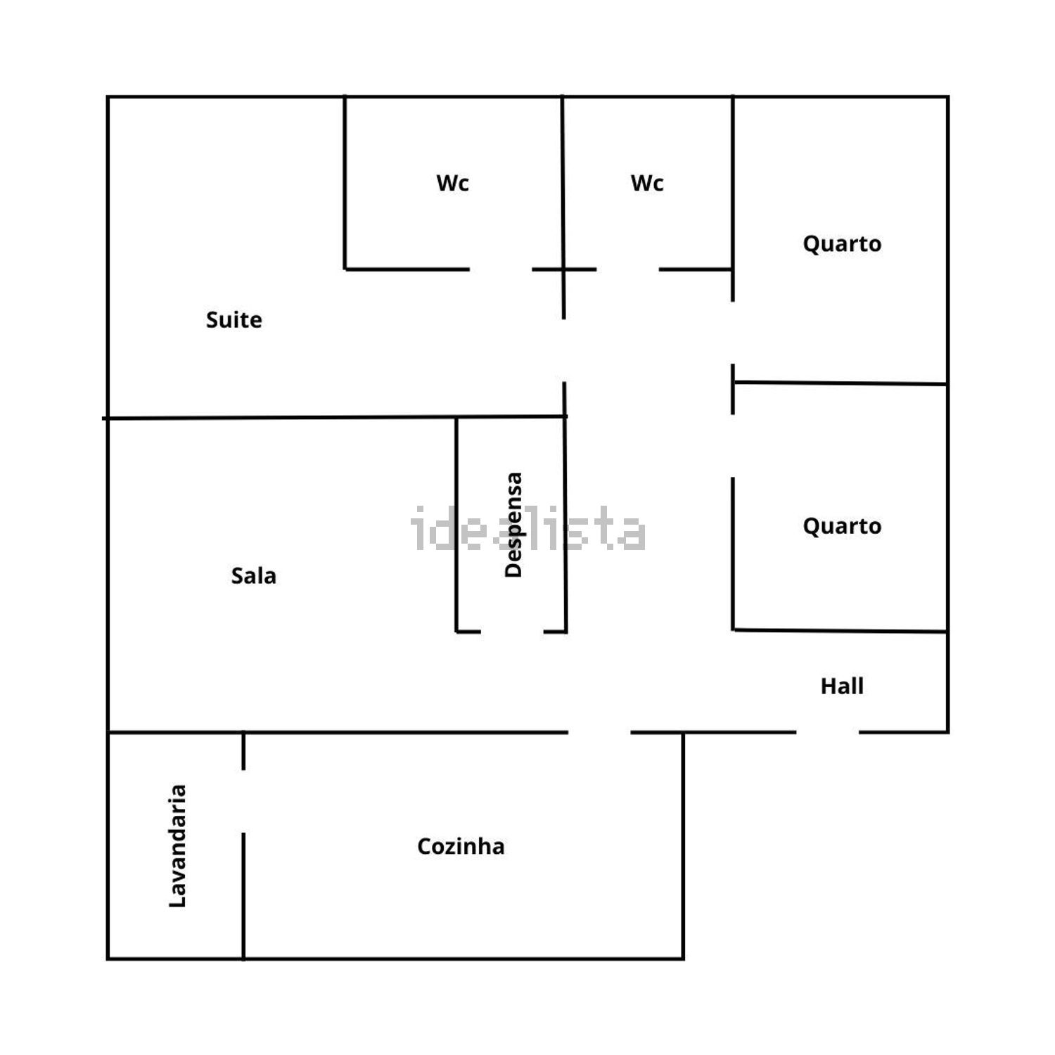 小楼房或独栋别墅出售在Rua do Carregal - 平面图