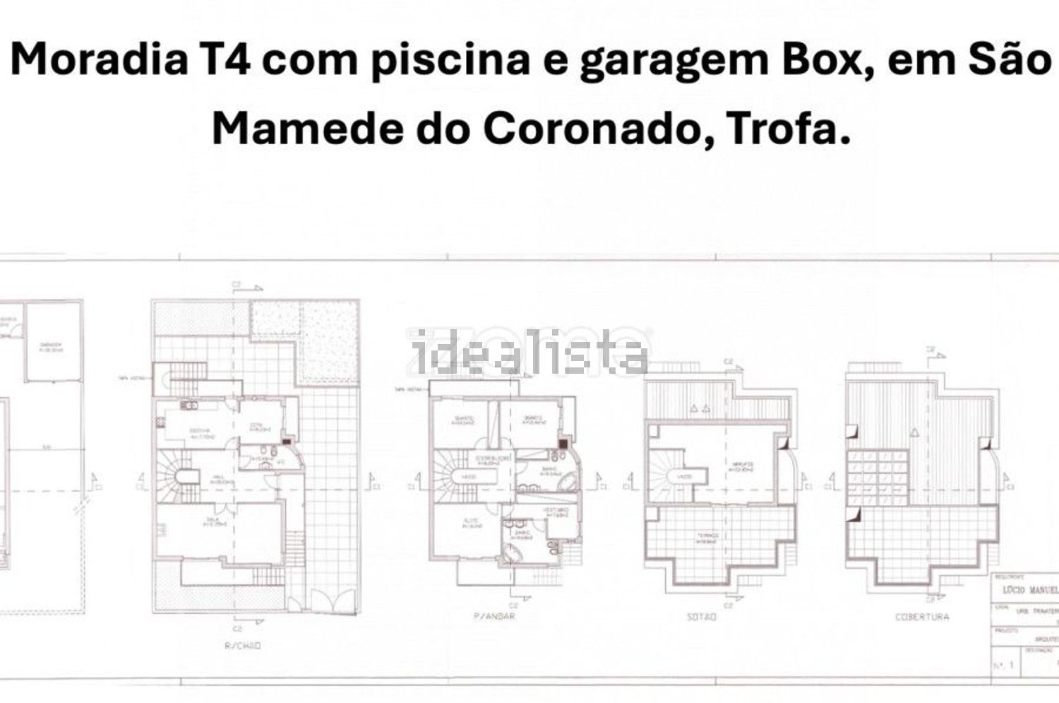 双拼别墅出售在Travessa de Santo António - 平面图