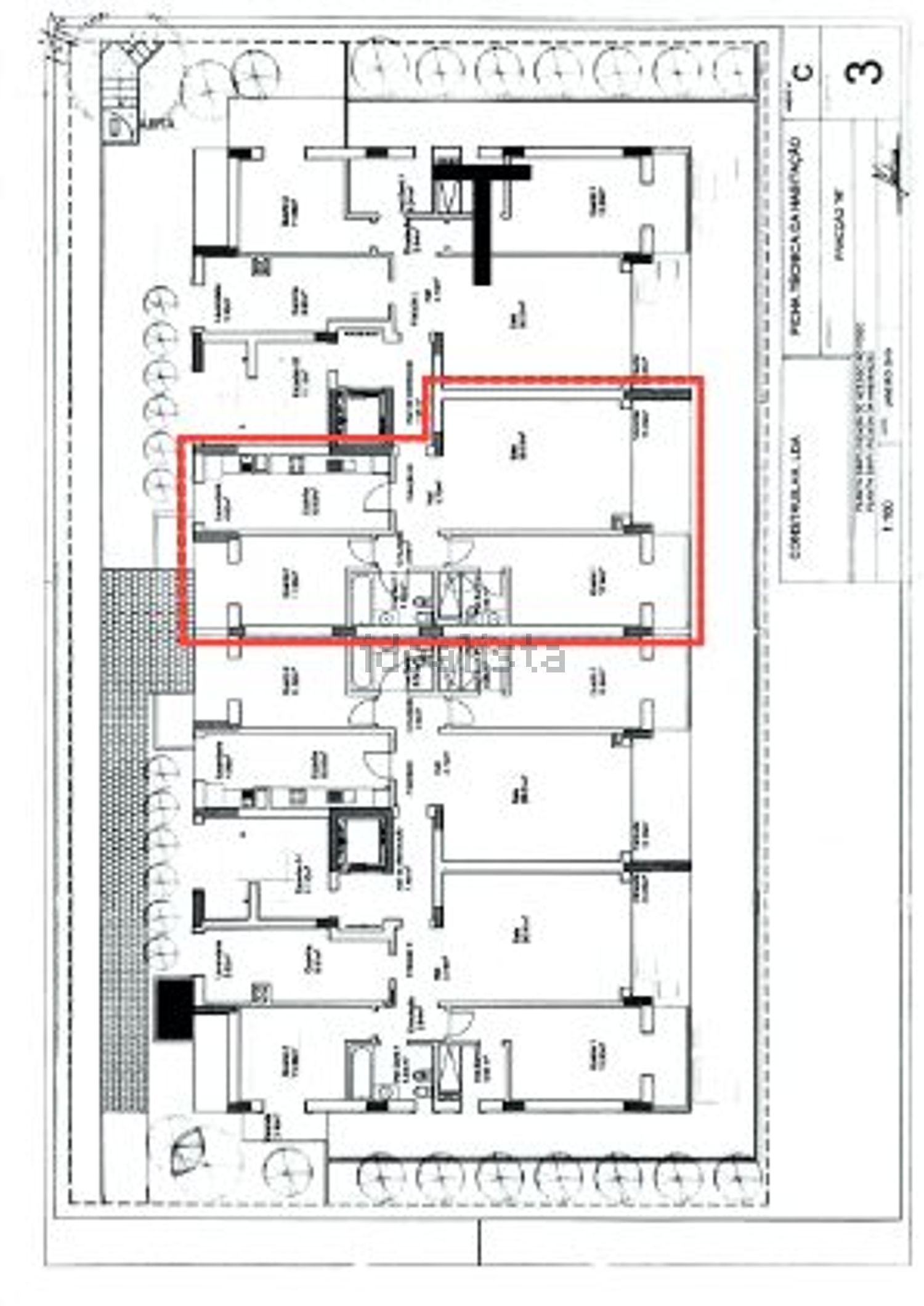 公寓 t2出售在Rua da Rochinha, 82 - 平面图
