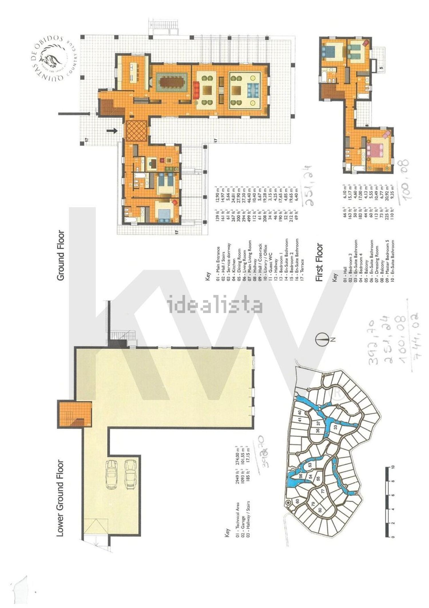 小楼房或别墅出售在Vau - 平面图