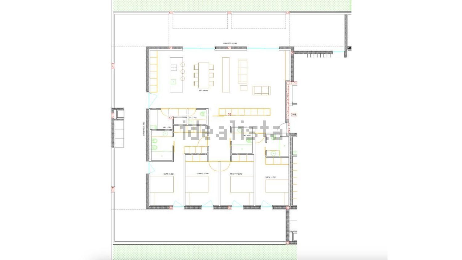 公寓 t4出售在Rua da Ventosa s/n - 平面图