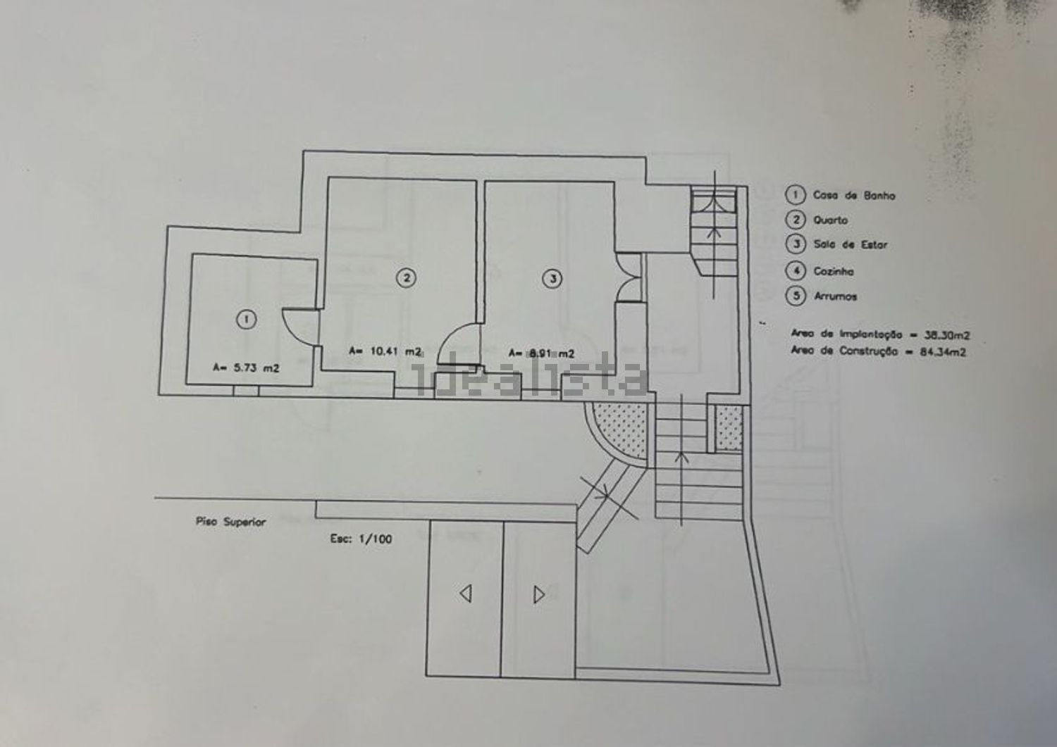 小楼房或独栋别墅出售Vereda da Pedra Mole - 平面图