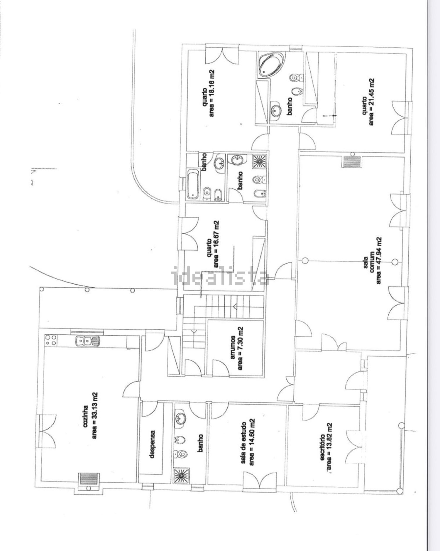 小楼房或独栋别墅出售在Rua de Cabeda s/n - 平面图