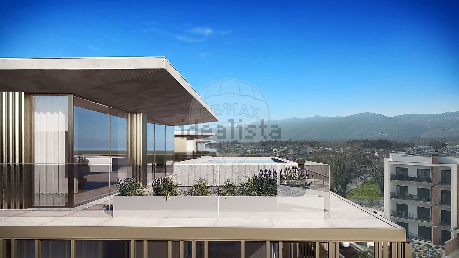 公寓 t3出售在Rua Doutor Eurico José Gouveia - 阳台